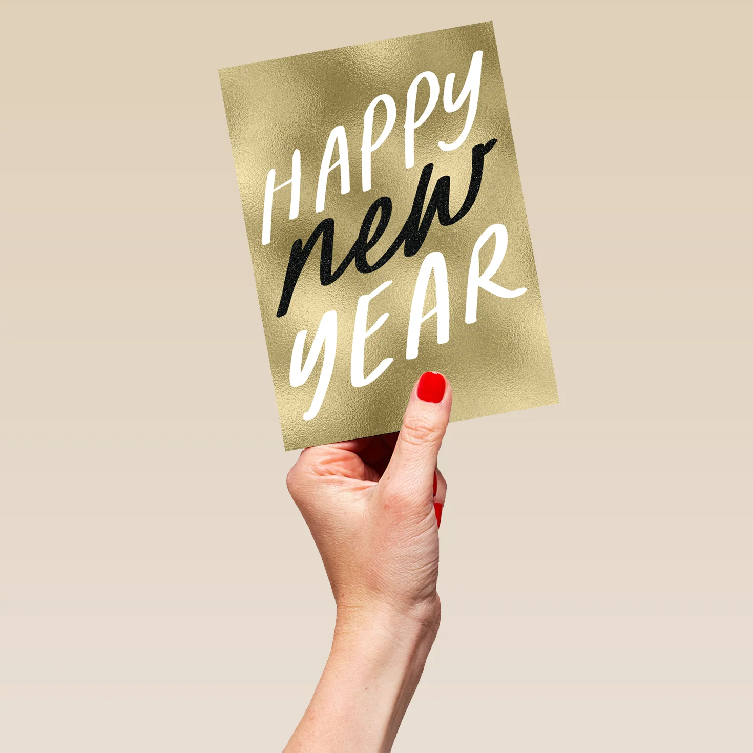 Personalised Handwriting-Style Text New Year Card - Image 5
