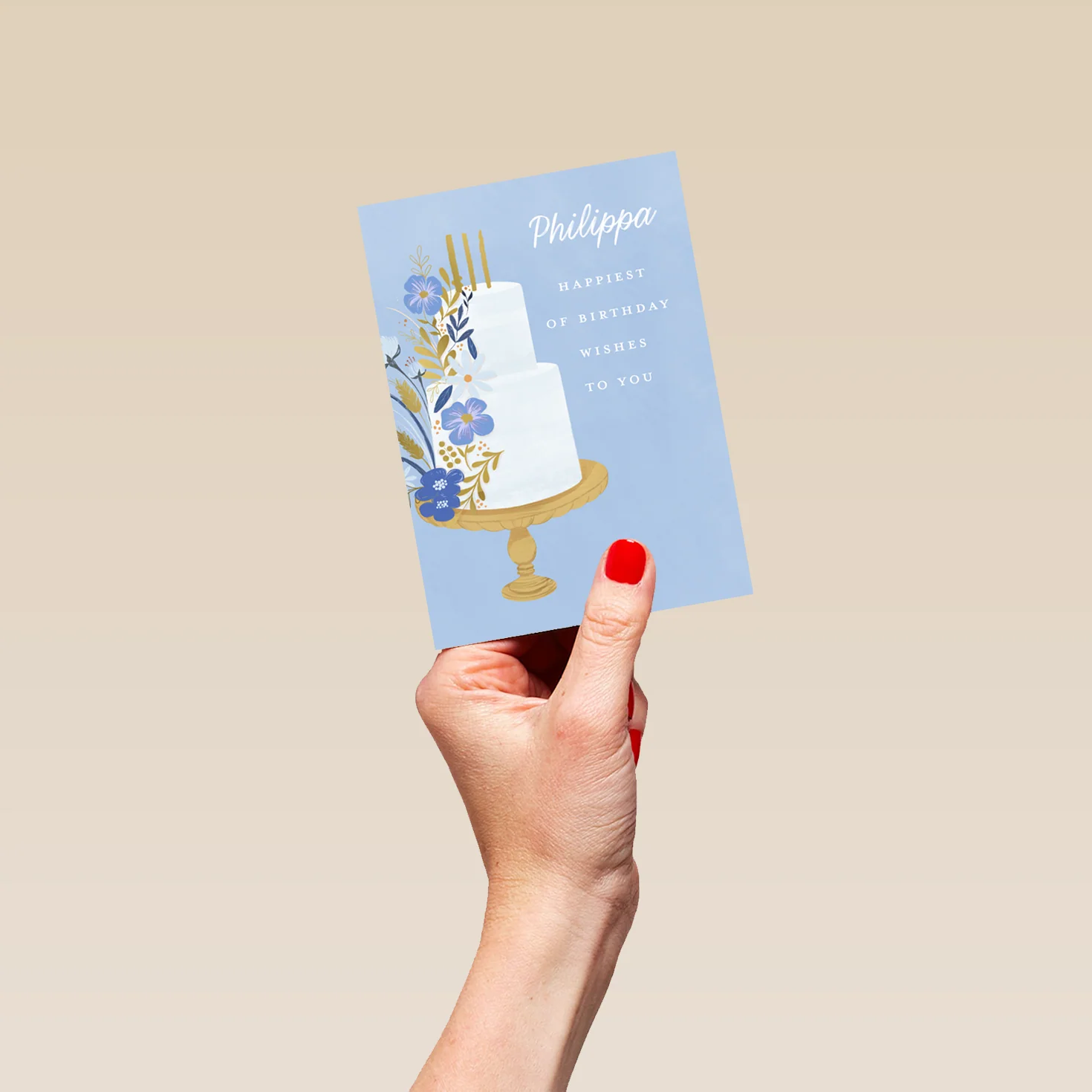 Personalised 'Happiest Wishes' Birthday Card - Image 4