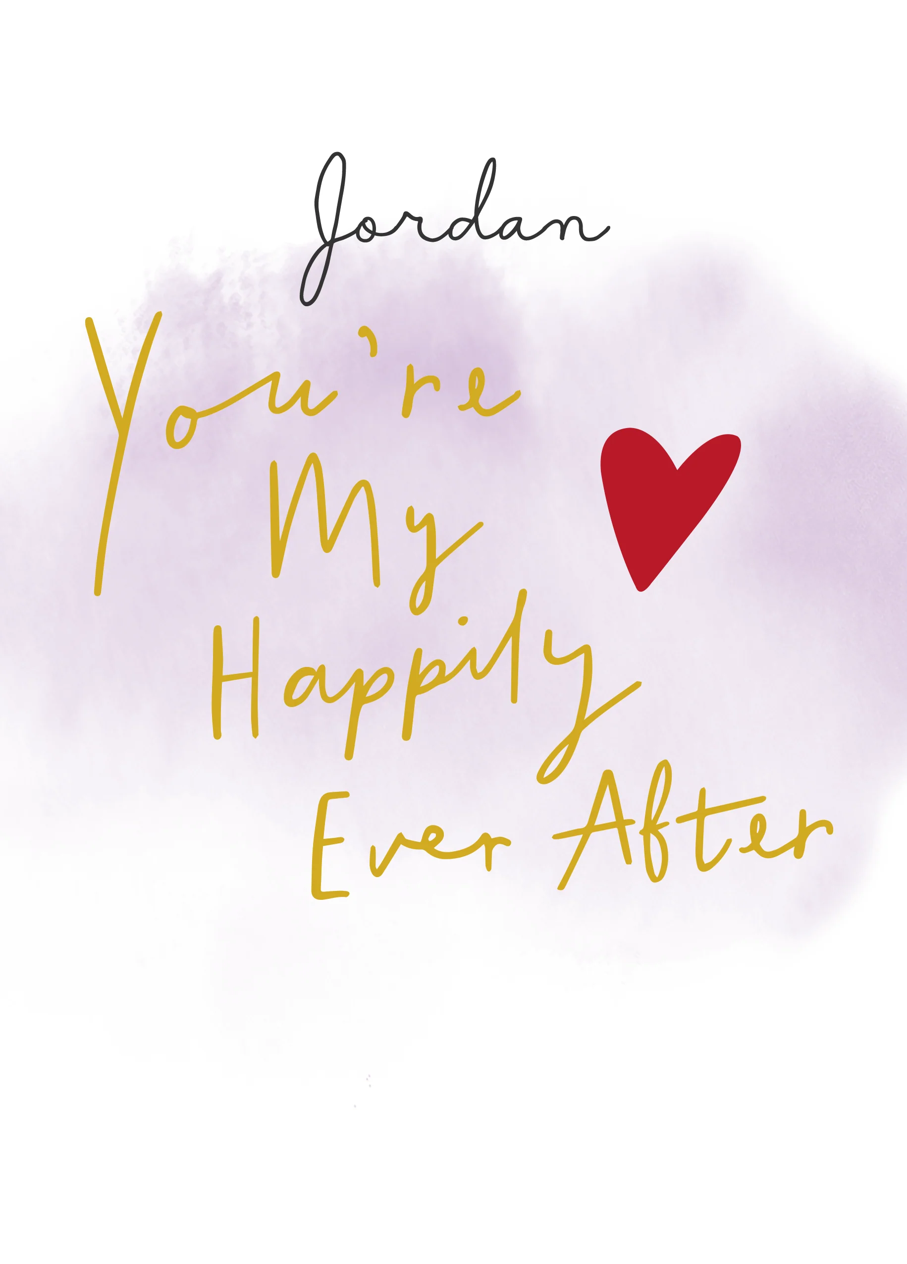 Personalised Happily Ever After Valentine's Day Card