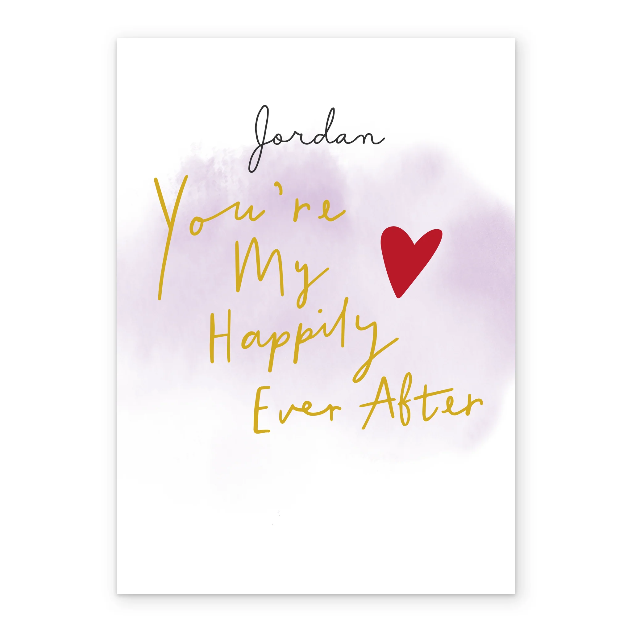 Personalised Happily Ever After Valentine's Day Card - Image 2
