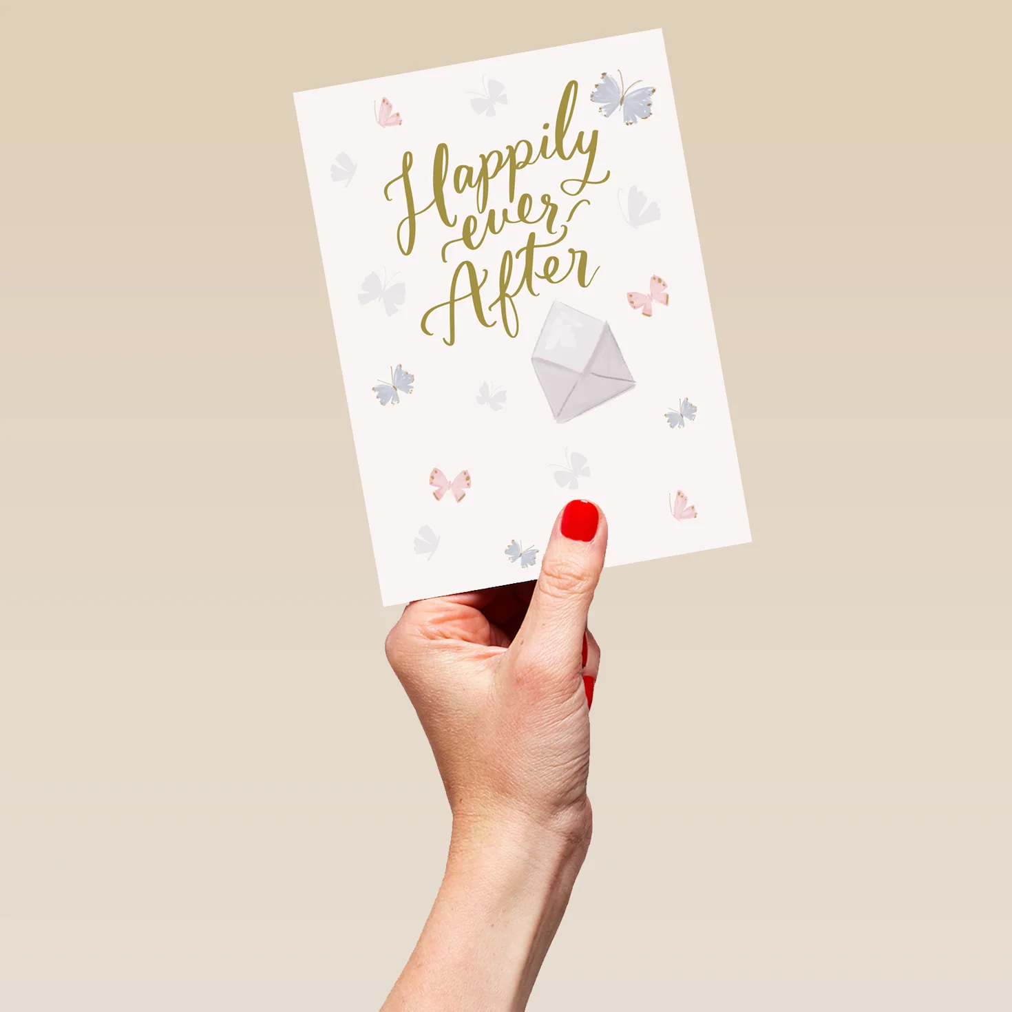 Personalised Happily Ever After Wedding Congratulations Card - Image 5