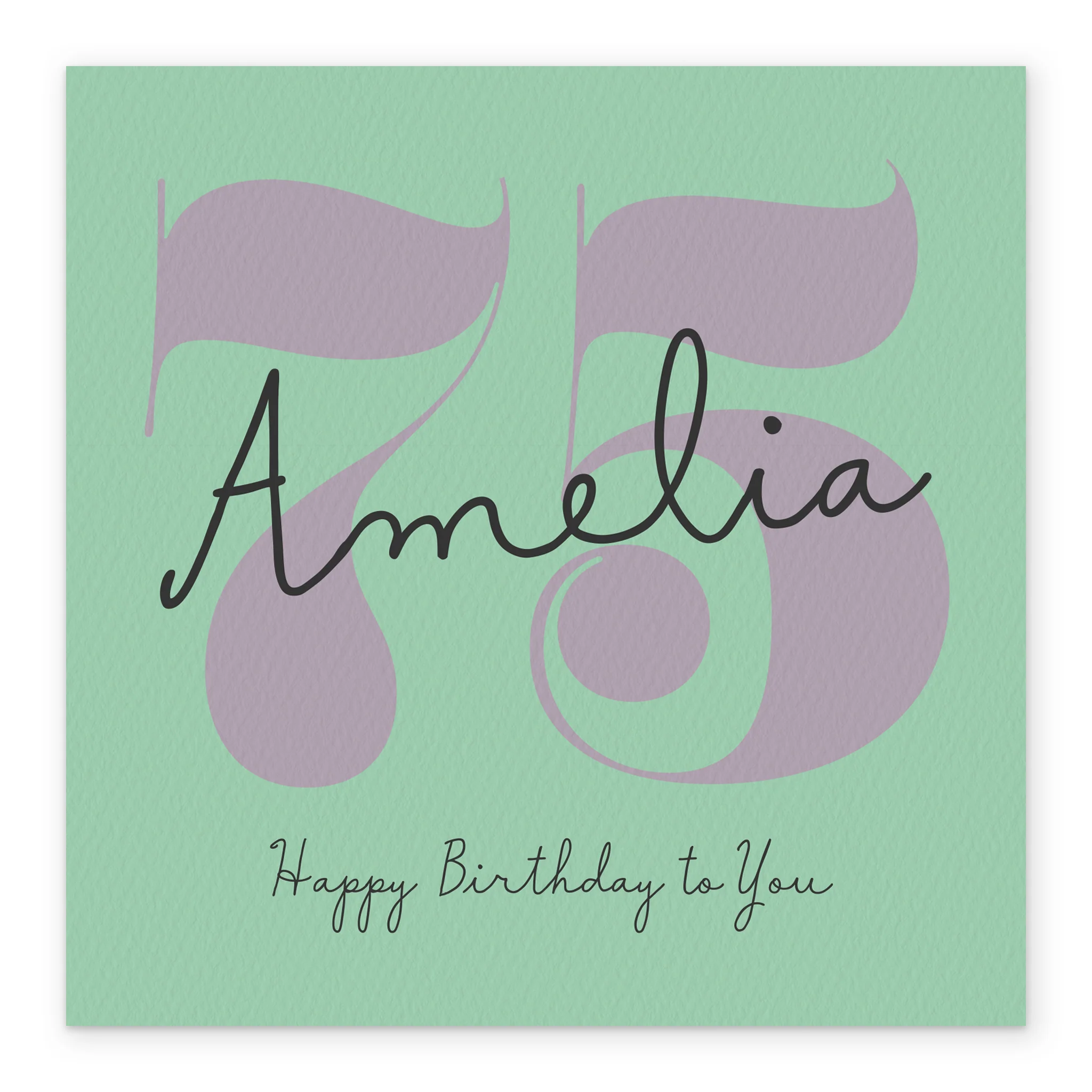Personalised Happy 75th Birthday Card For Her - Image 2