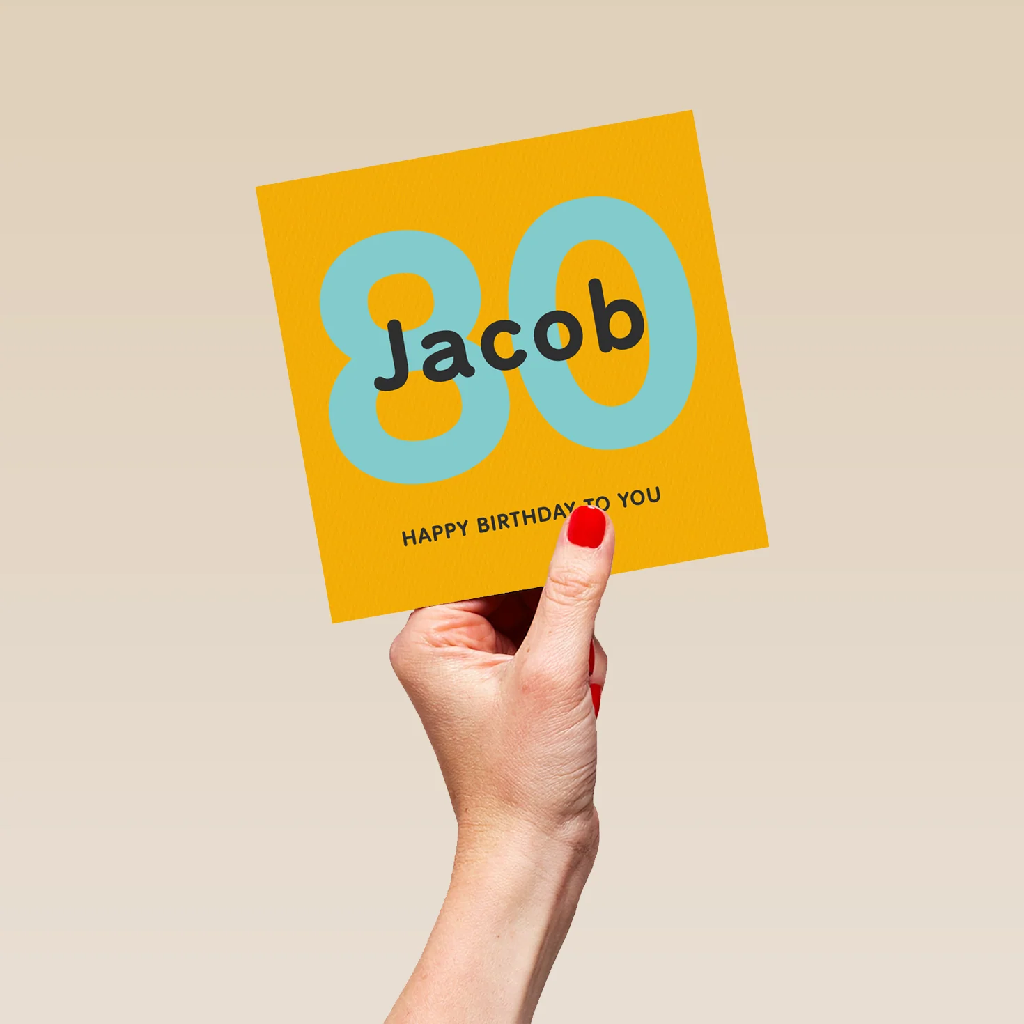 Personalised Happy 80th Birthday Card For Him - Image 5