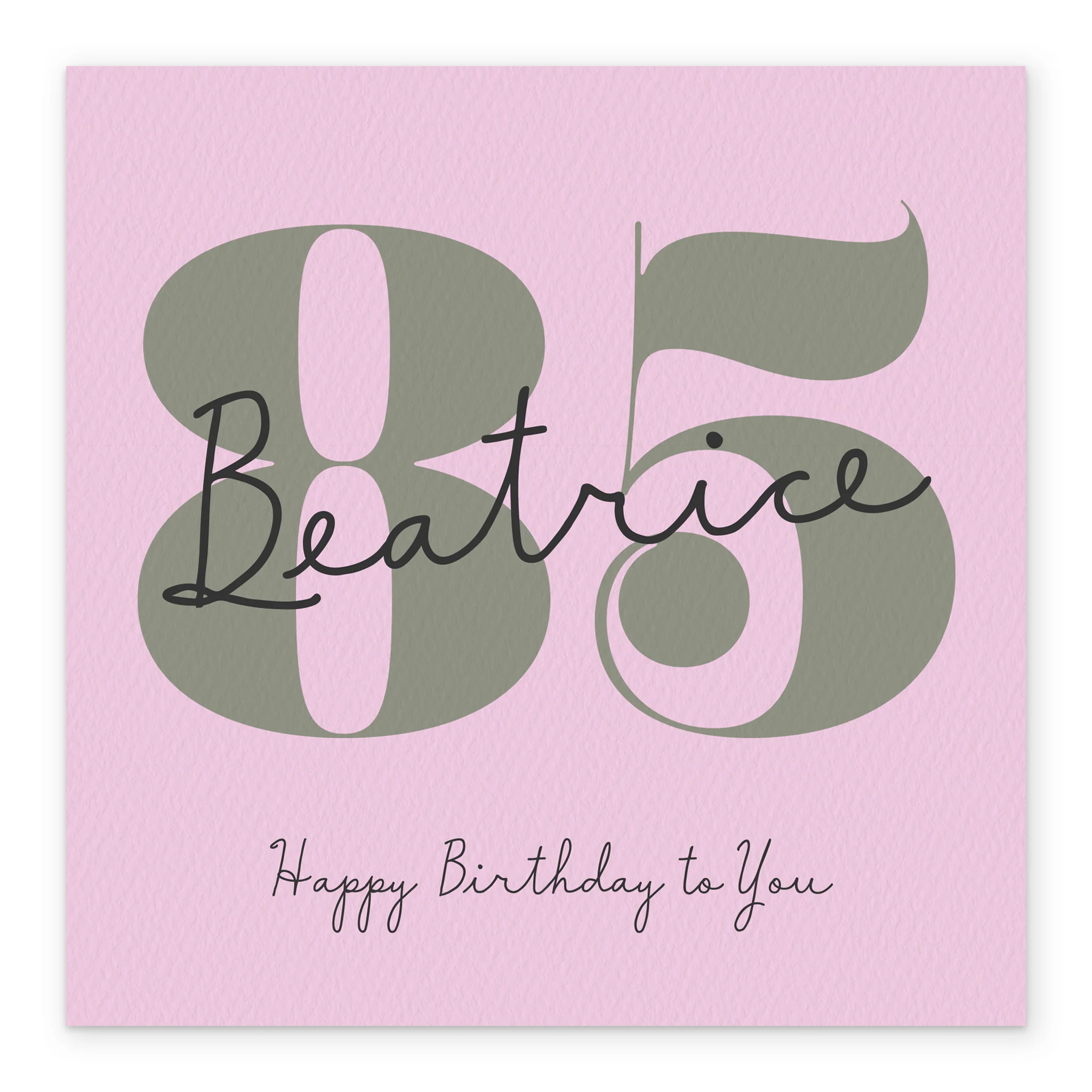 Personalised Happy 85th Birthday Card For Her - Image 2