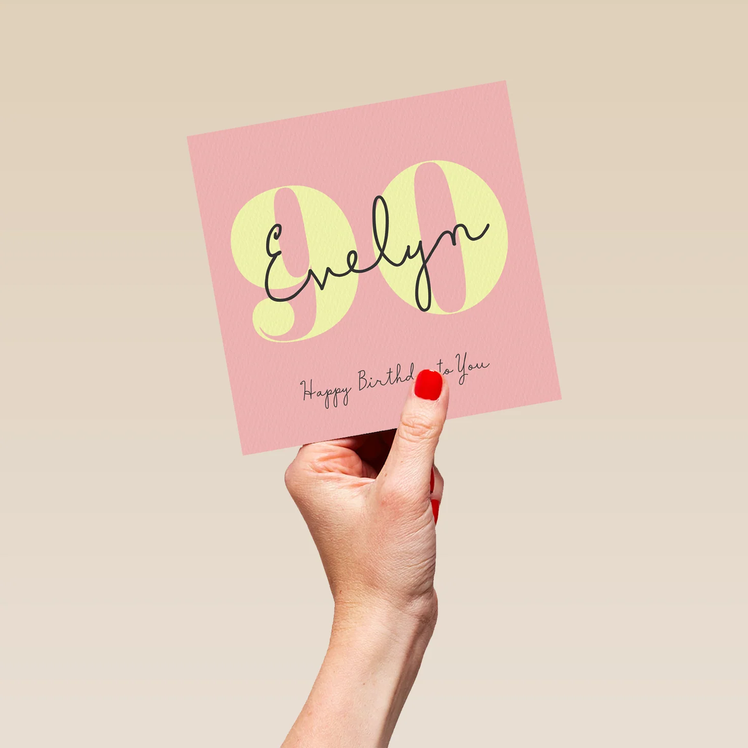 Personalised Happy 90th Birthday Card For Her - Image 5