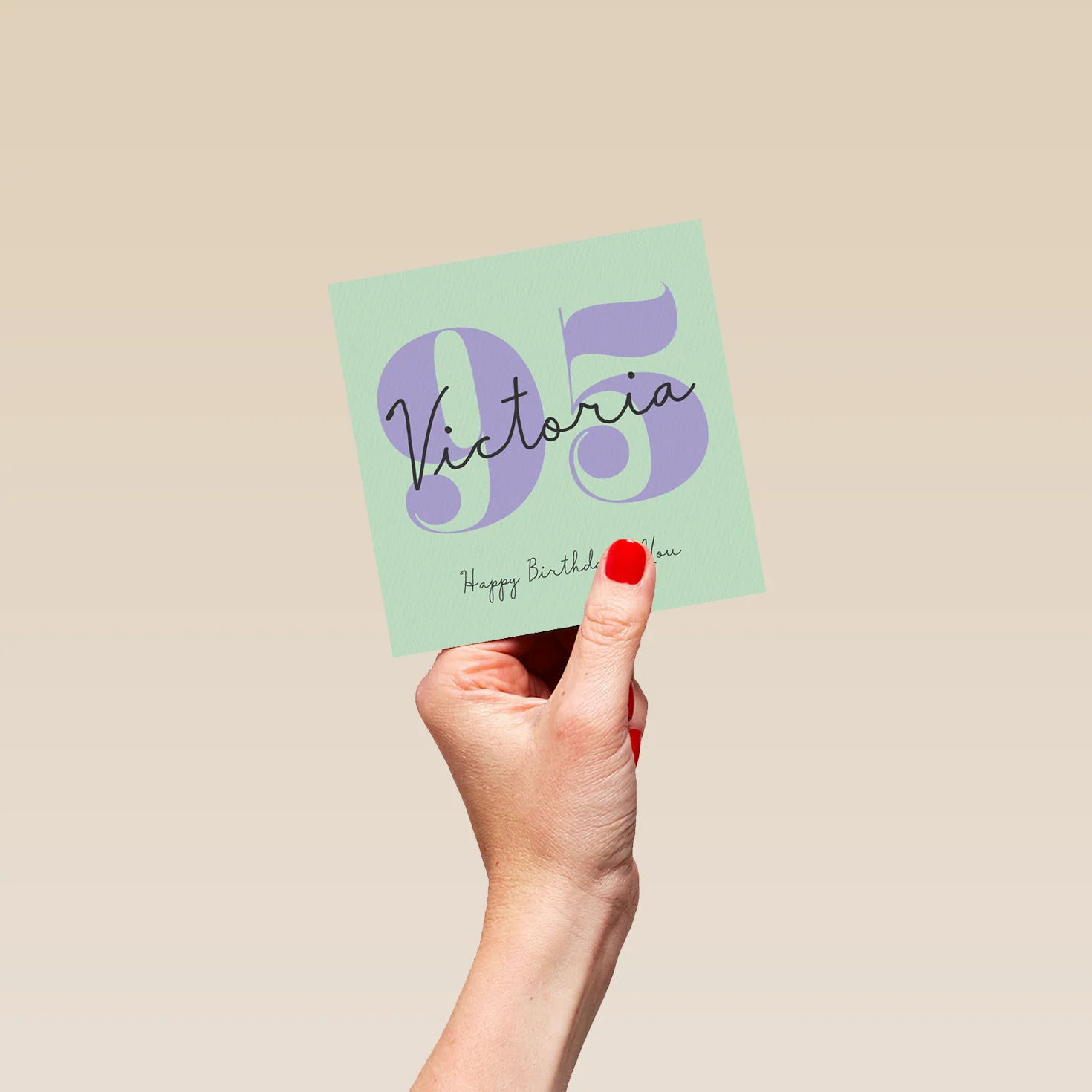 Personalised Happy 95th Birthday Card For Her - Image 4