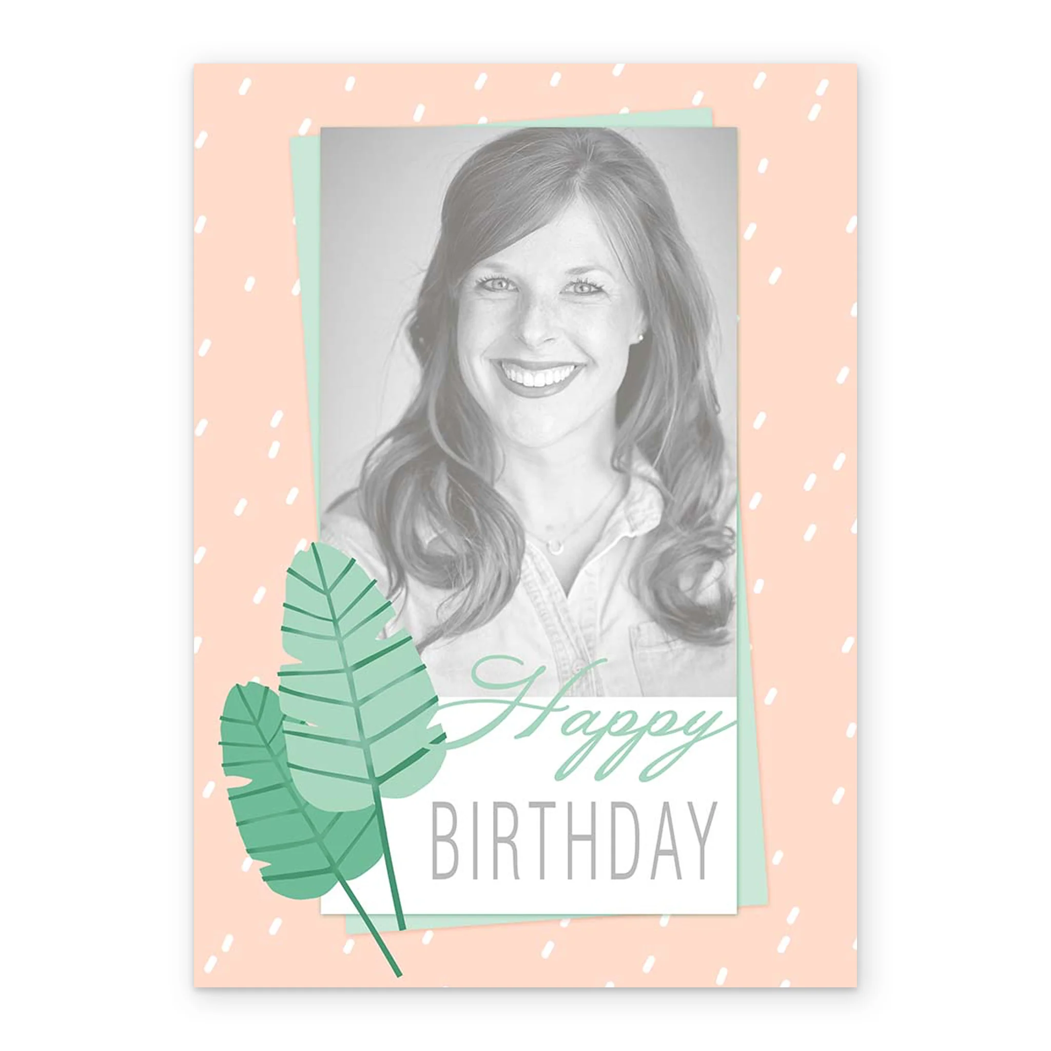 Personalised Happy Birthday Contemporary Photo Card - Image 2