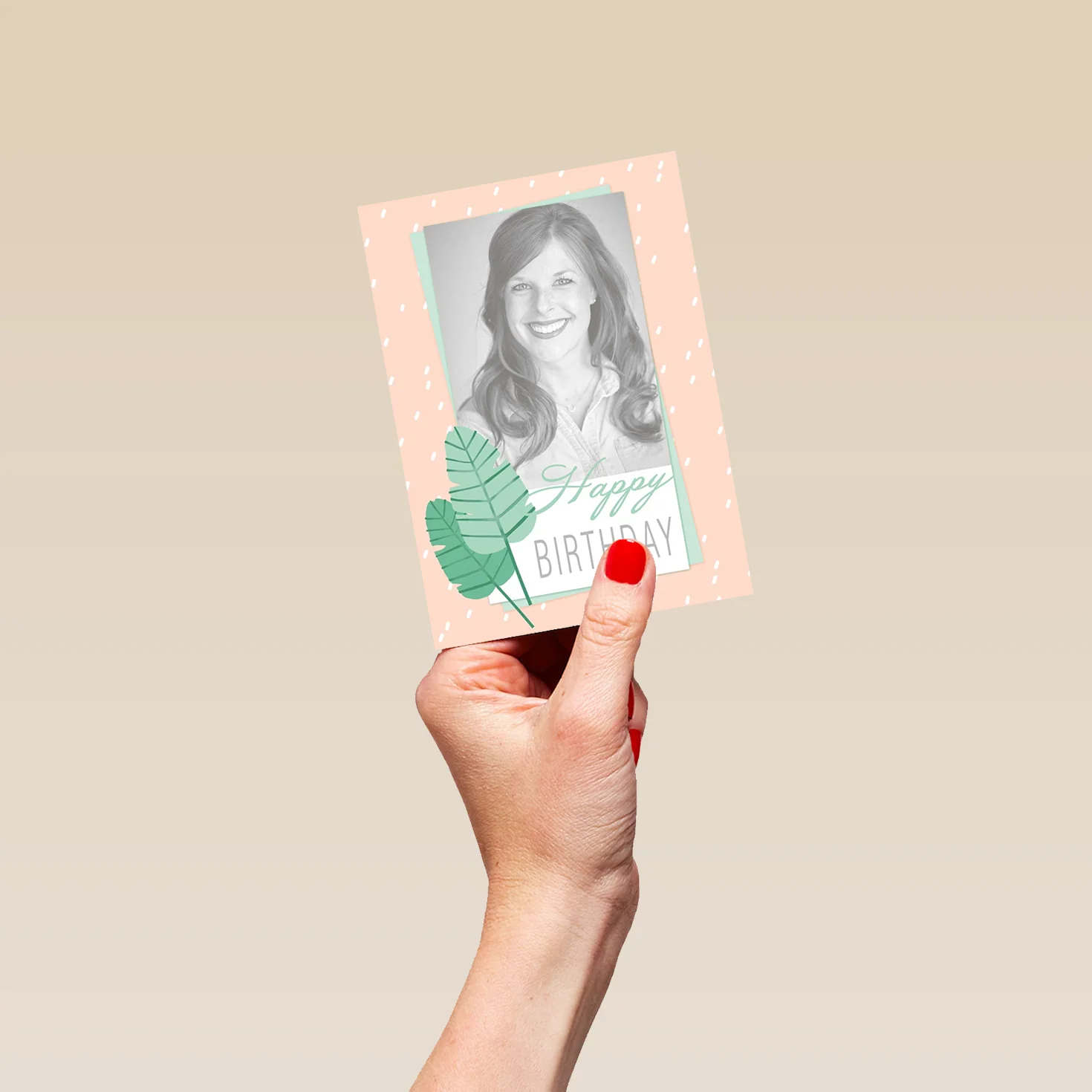 Personalised Happy Birthday Contemporary Photo Card - Image 4