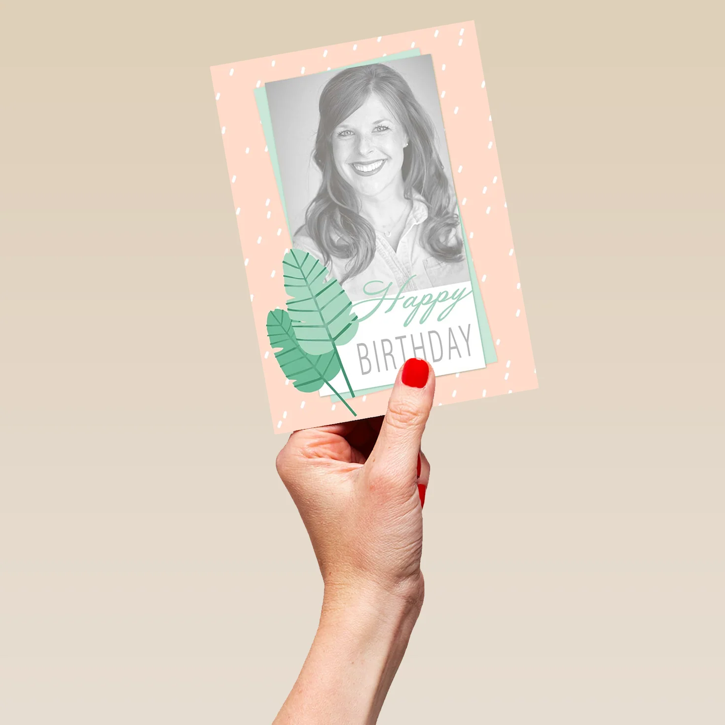 Personalised Happy Birthday Contemporary Photo Card - Image 5