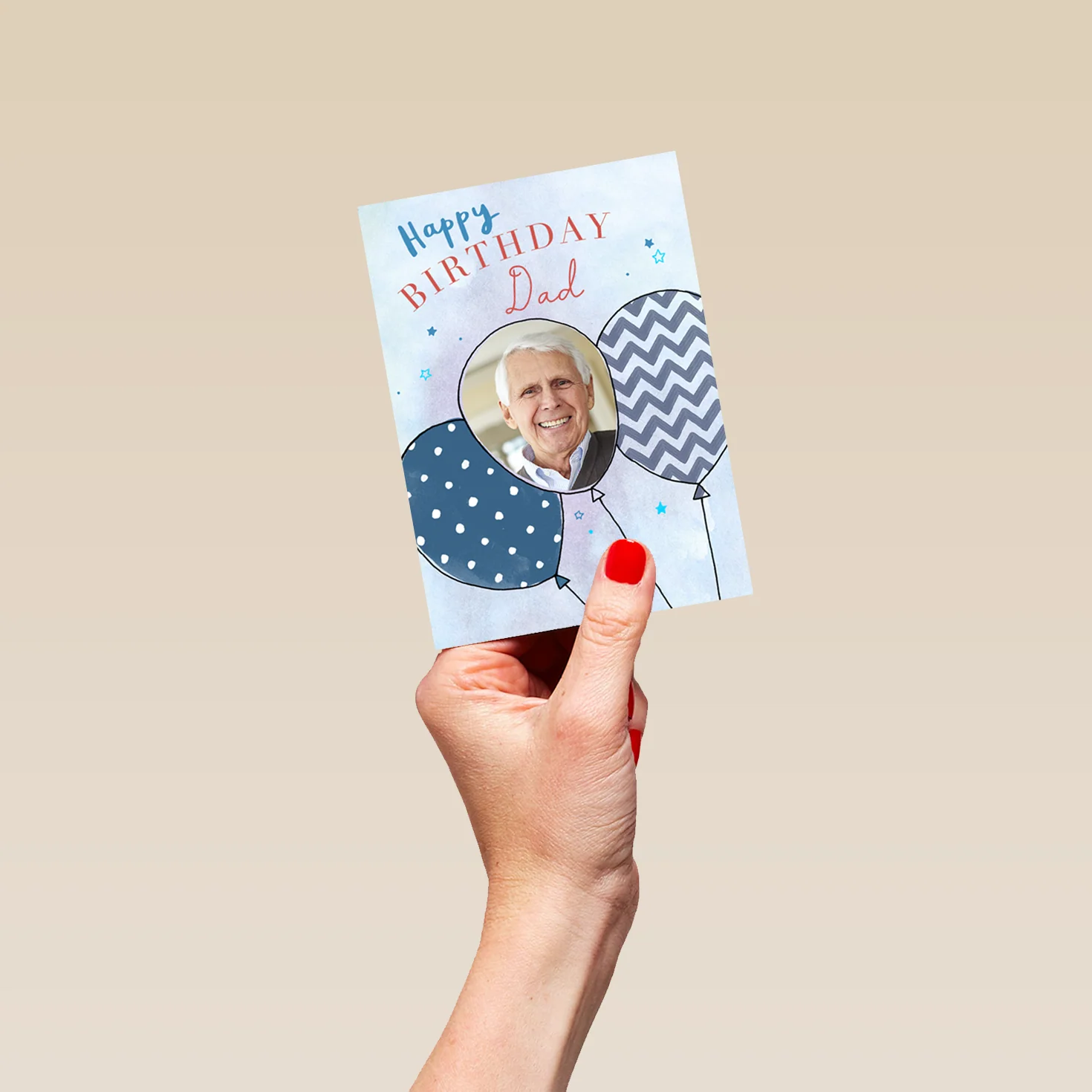 Personalised Happy Birthday Dad Balloons Card - Image 4