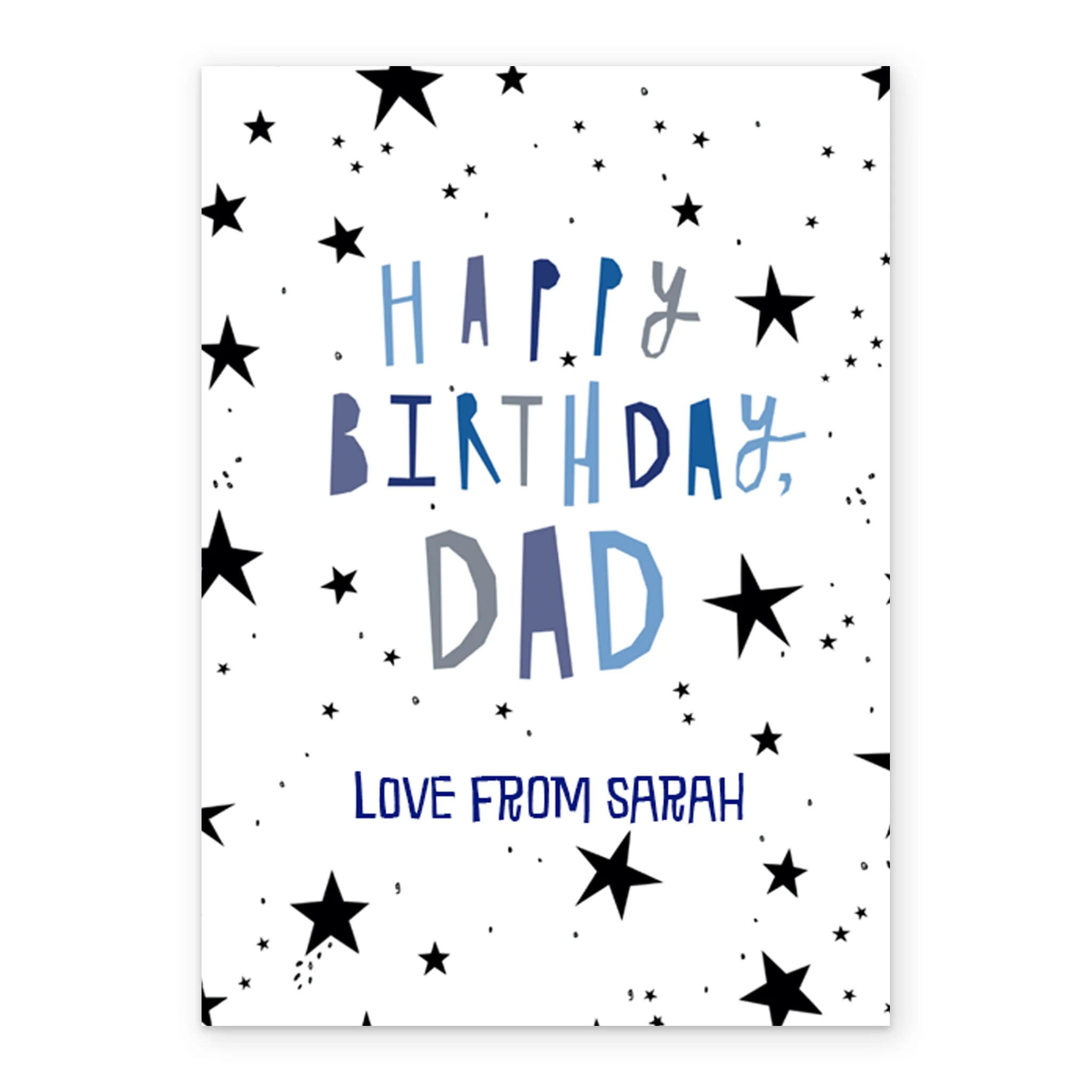 Personalised Happy Birthday Dad Editable Card - Image 2