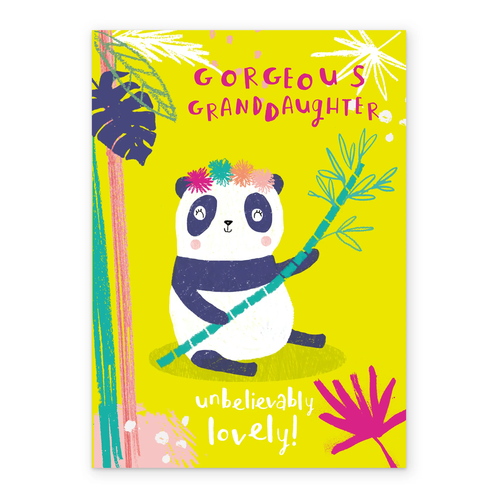 Personalised Happy Birthday Granddaughter Panda Card - Image 2