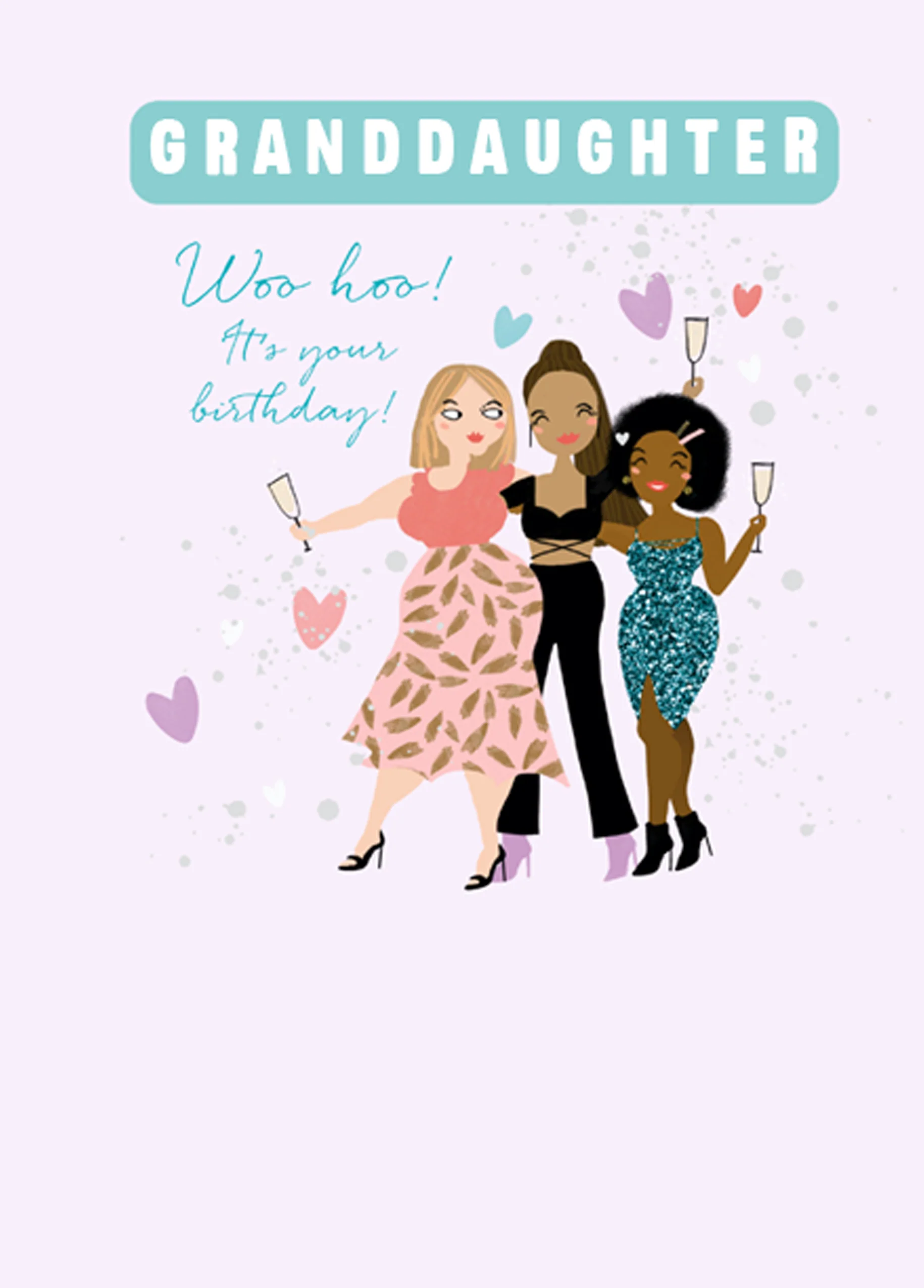 Personalised Happy Birthday Granddaughter Party Card