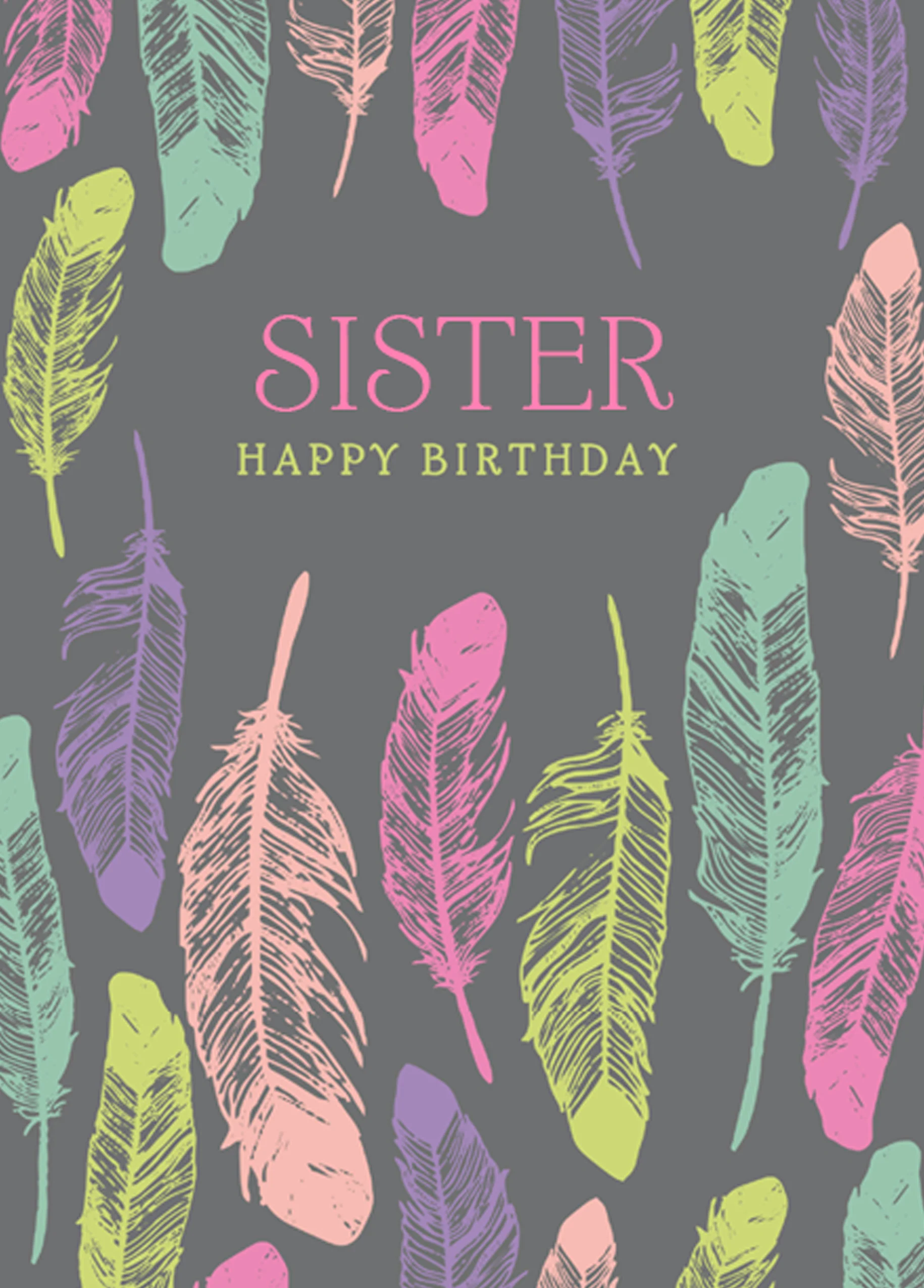 Personalised Happy Birthday Sister Card