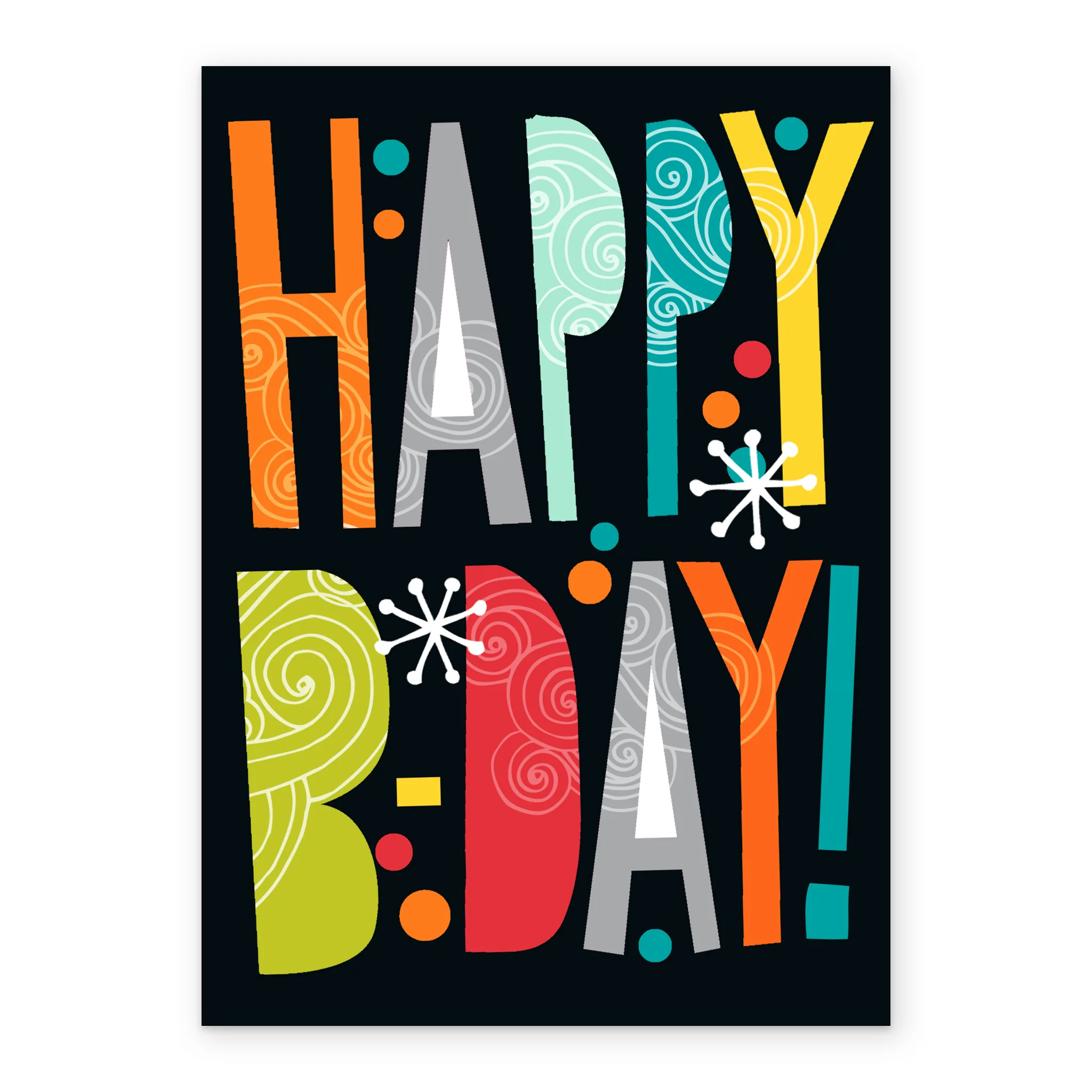 Personalised Happy Birthday Text Card - Image 2