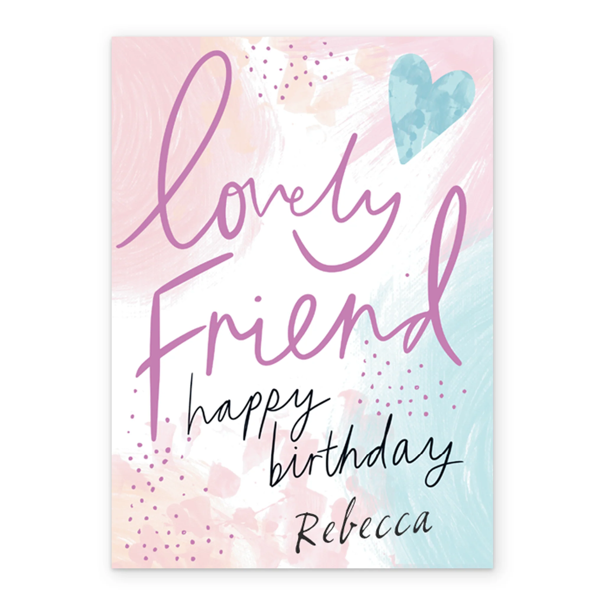Personalised Happy Birthday To A Lovely Friend Card - Image 2