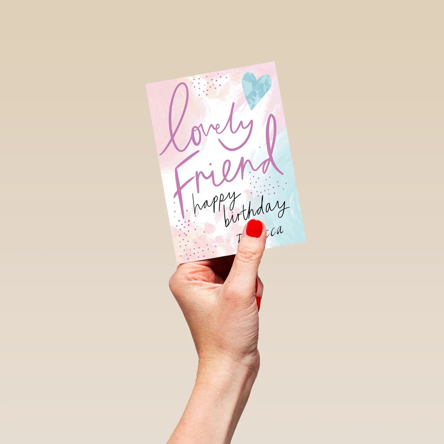 Personalised Happy Birthday To A Lovely Friend Card - Image 4