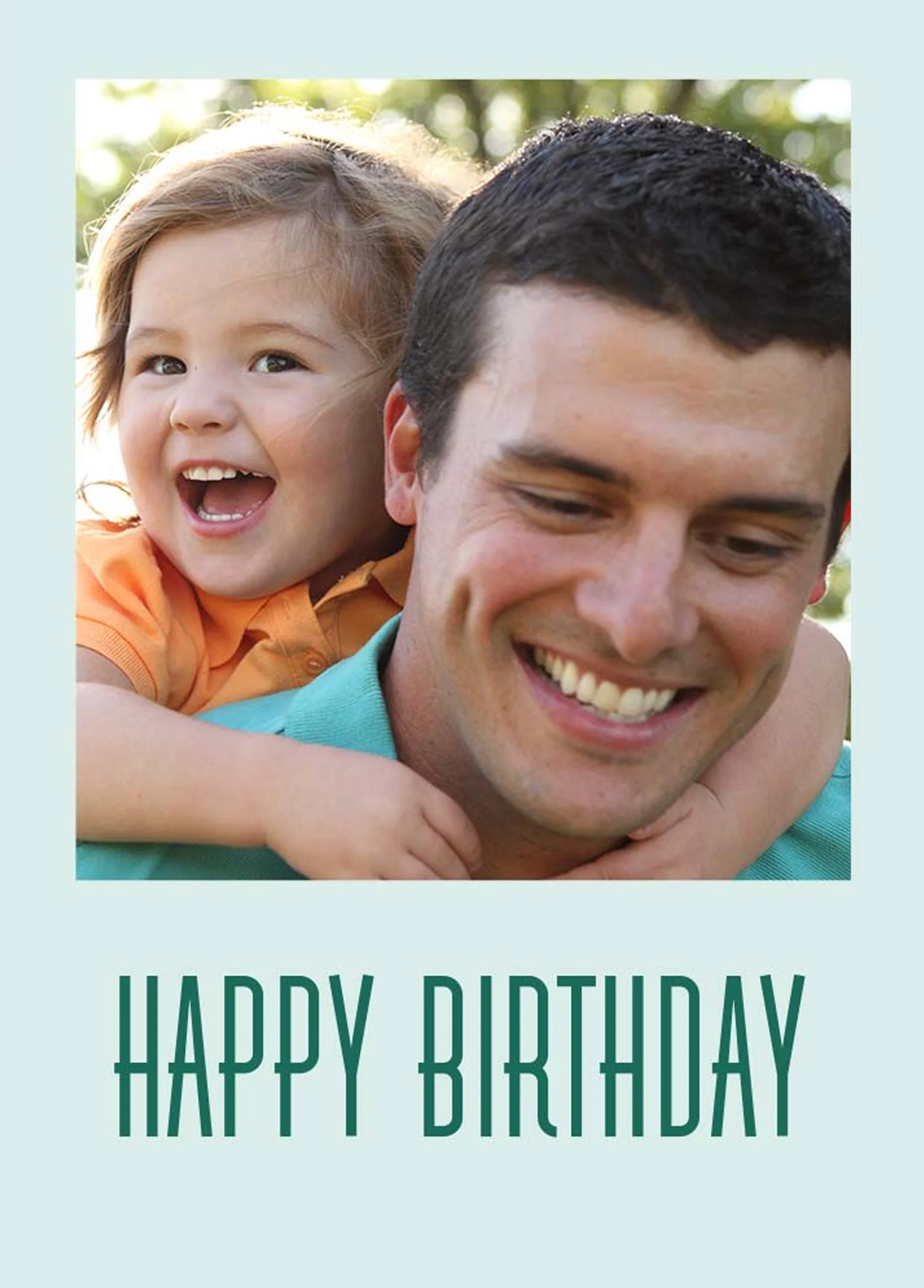 Personalised Happy Birthday To Him Photo Card