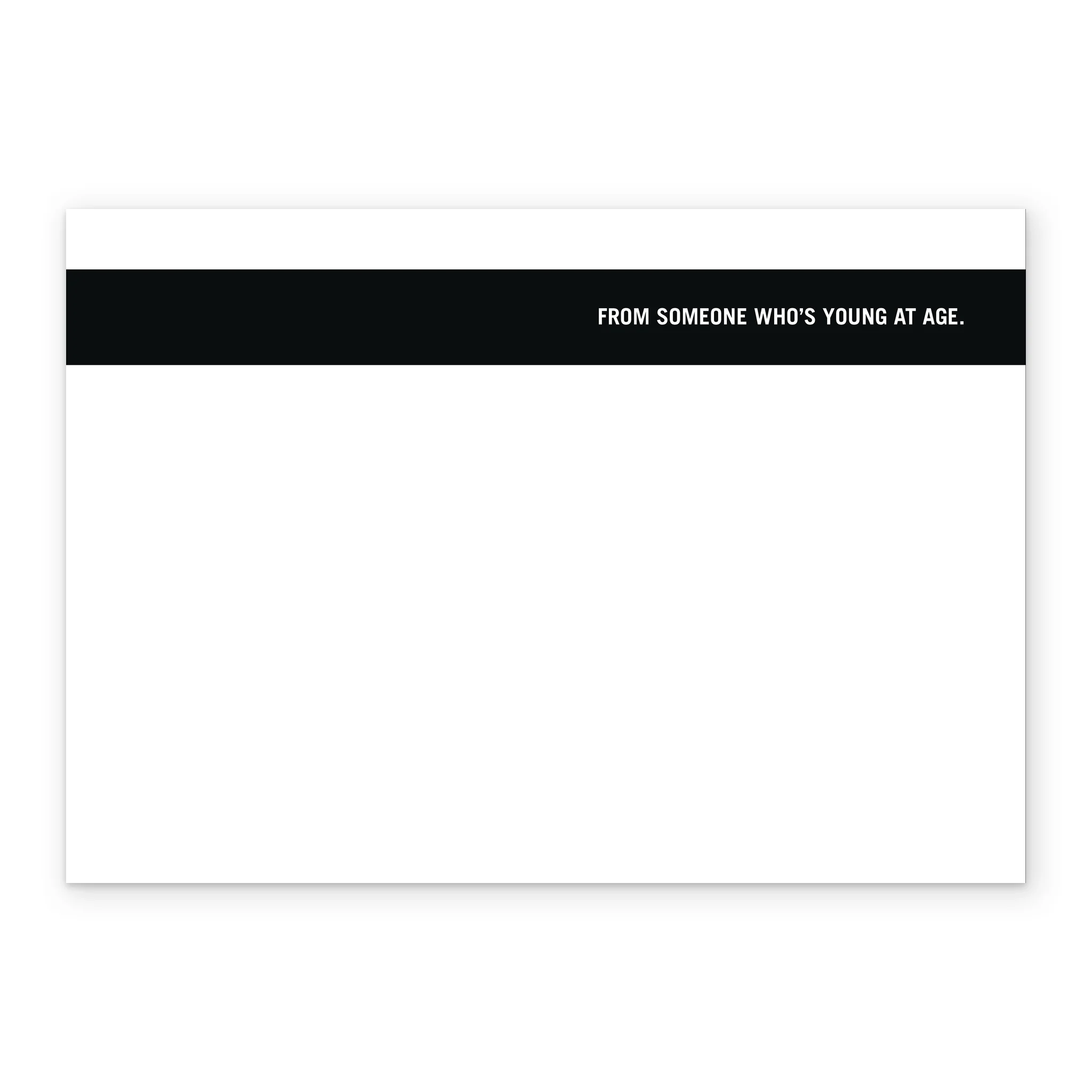 Personalised Happy Birthday To Someone Who's Young At Heart Quote Card - Image 3