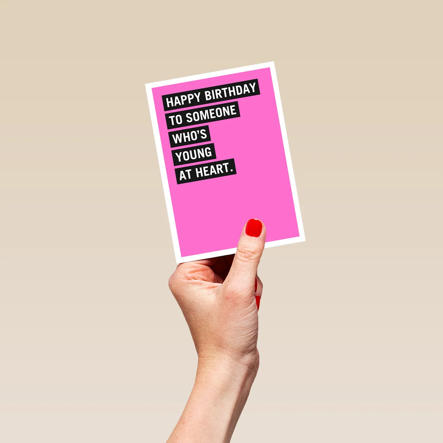 Personalised Happy Birthday To Someone Who's Young At Heart Quote Card - Image 4