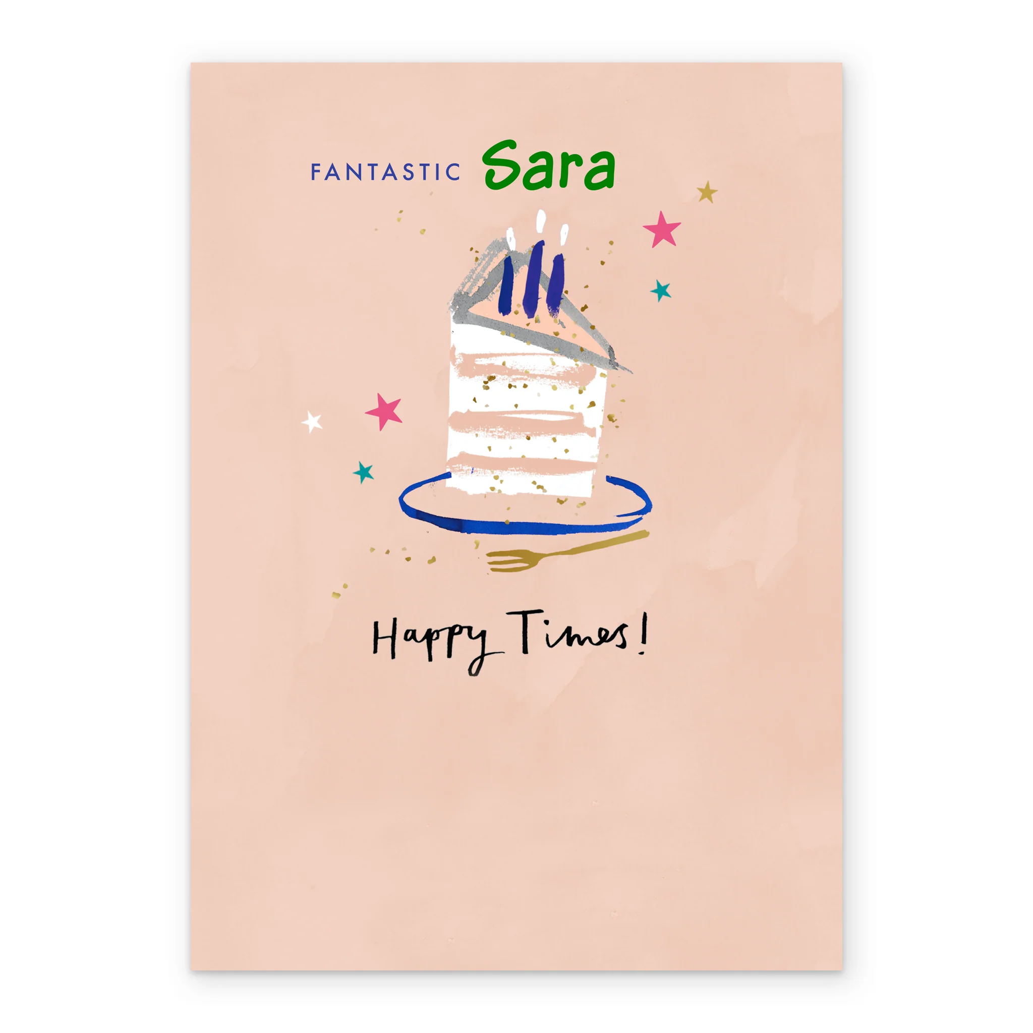 Personalised Happy Cake Candles Card - Image 2