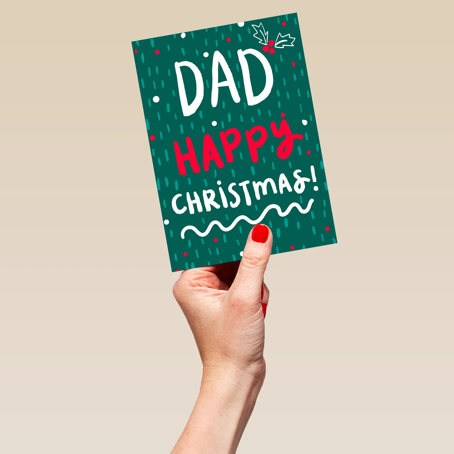 Personalised Happy Christmas Dad Card - Image 5