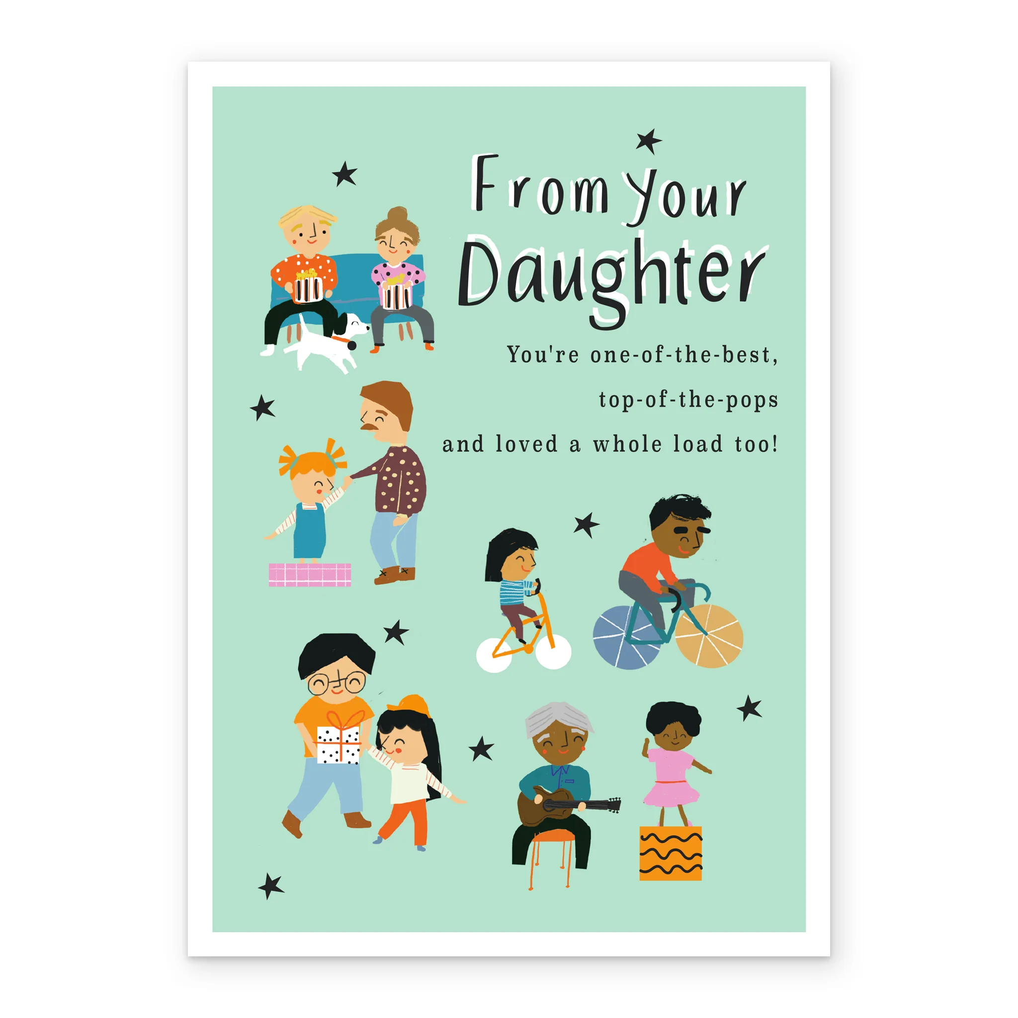Personalised Happy Father's Day From Daughter Card - Image 2