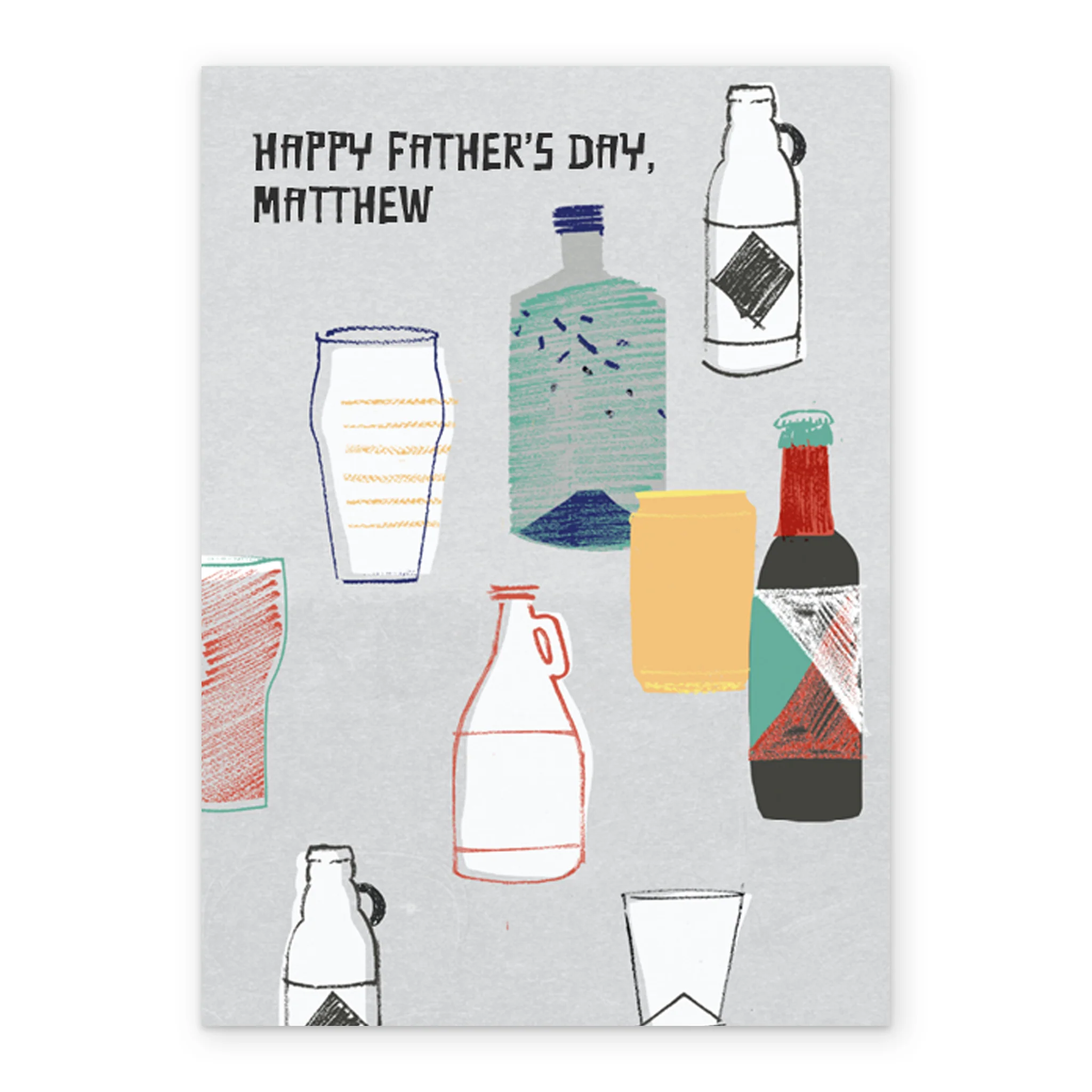 Personalised Happy Father's Day Whiskey Editable Card - Image 2