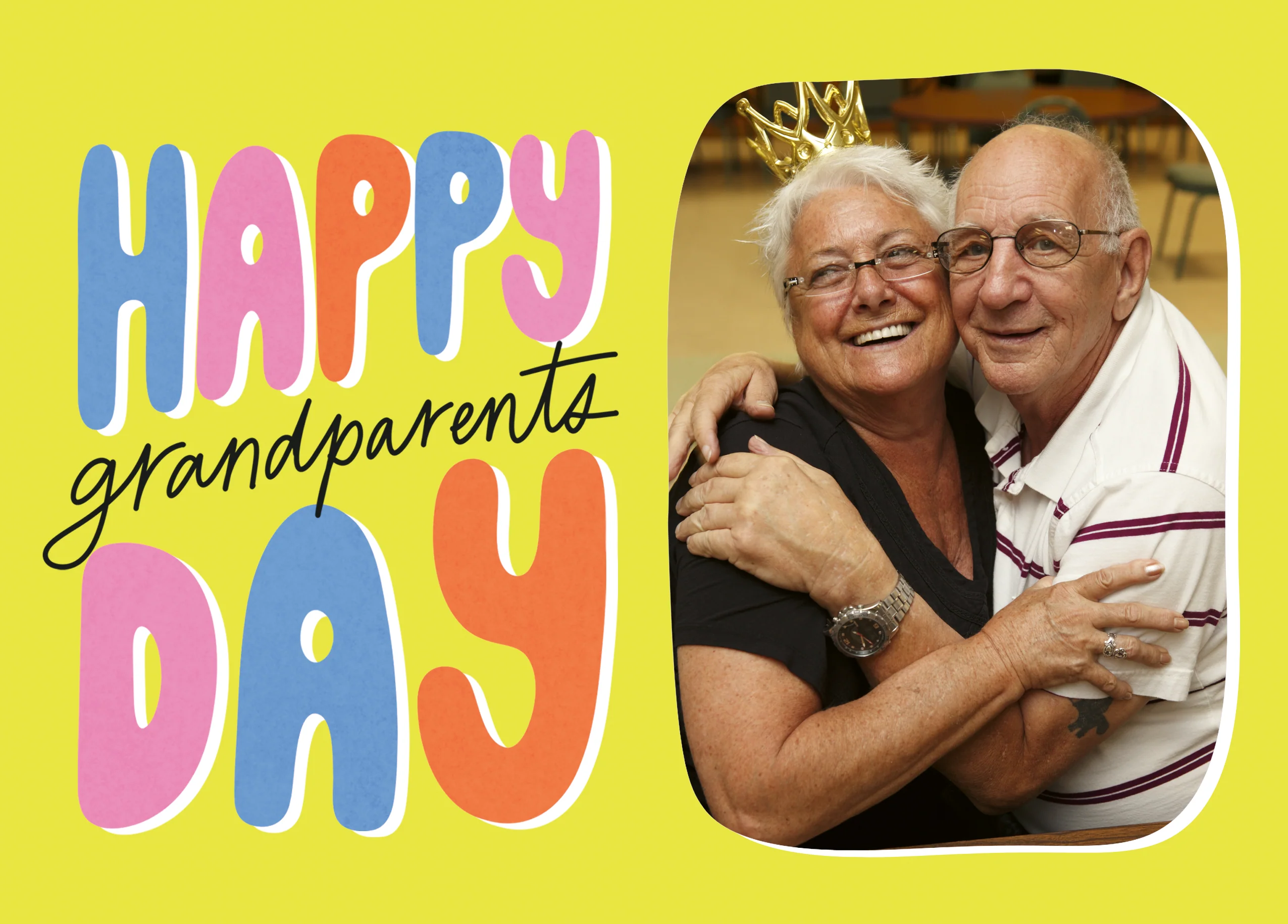 Personalised 'Happy Grandparents' Day' Photo Upload Card