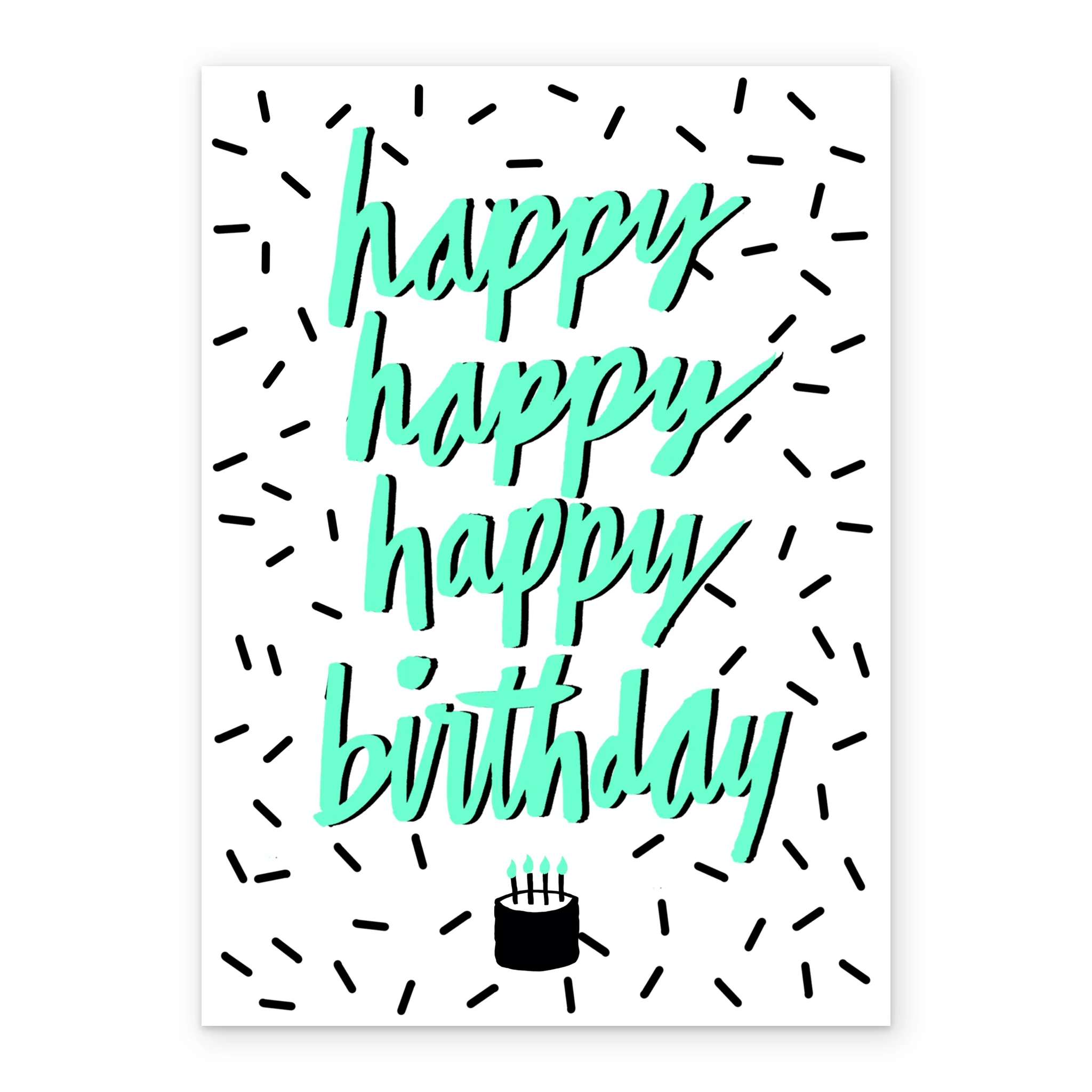 Personalised Happy Happy Birthday! Card - Image 2