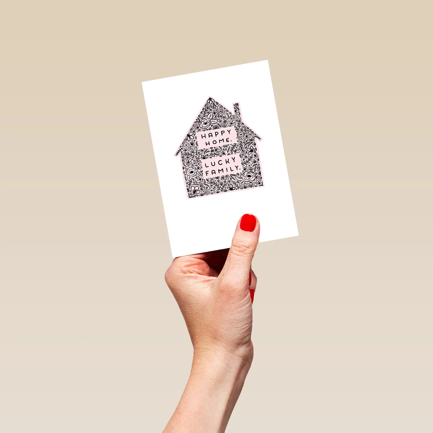 Personalised 'Happy Home' House Design Mother's Day Card - Image 4