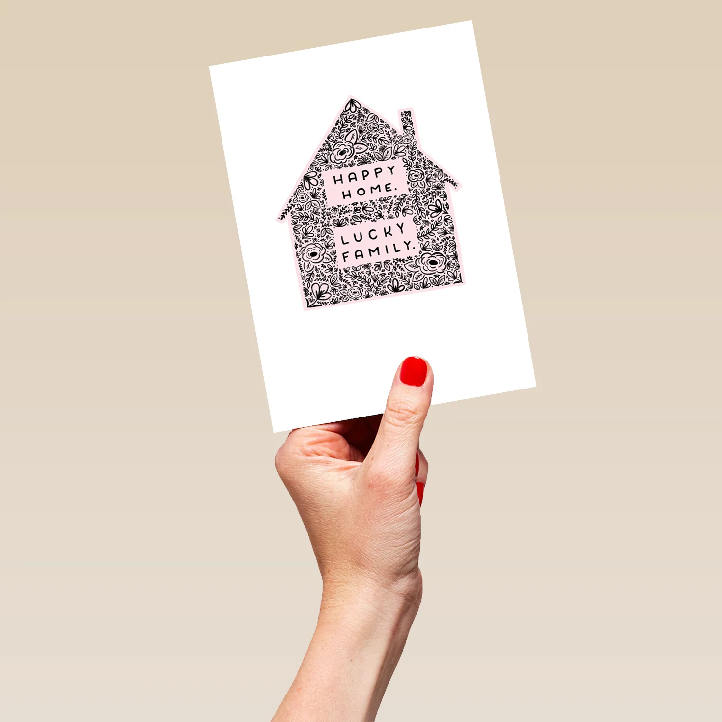 Personalised 'Happy Home' House Design Mother's Day Card - Image 5