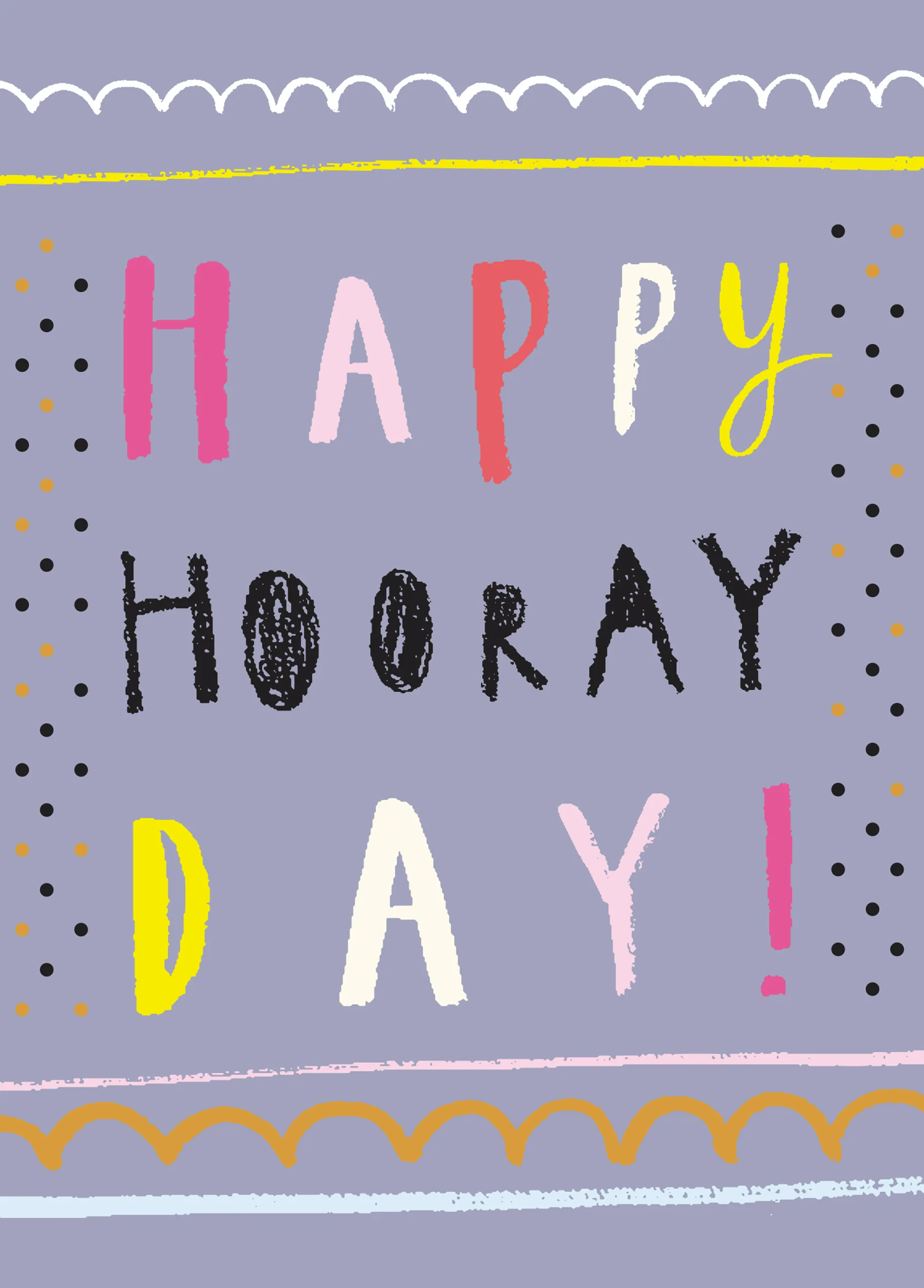 Personalised Happy Hooray Day Birthday Card