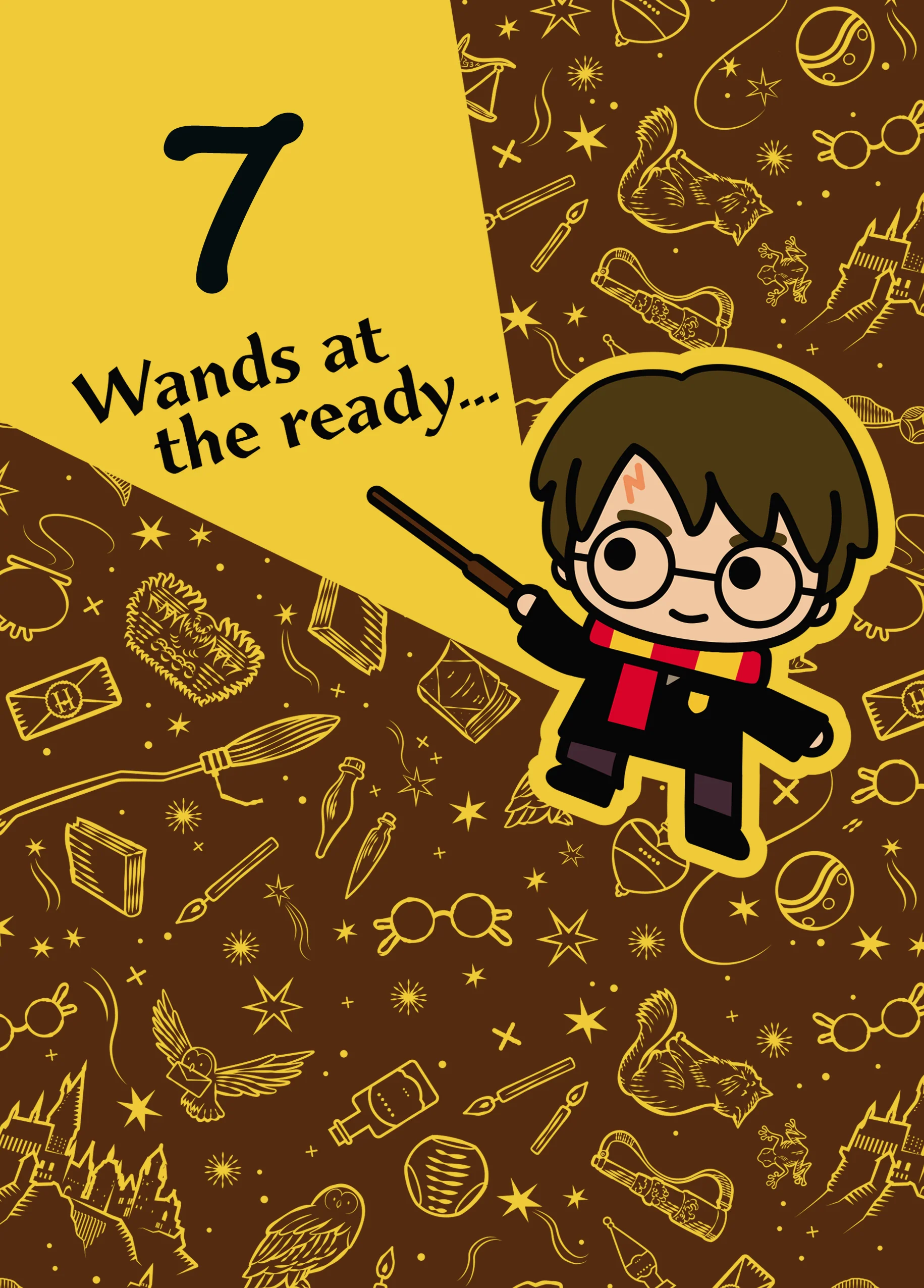 Personalised Harry Potter™ 7th Birthday Card
