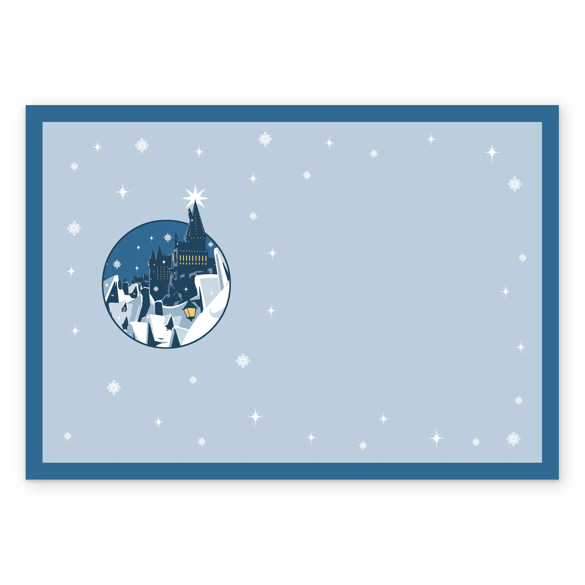 Personalised Harry Potter™ Hogwarts & Hogsmeade Christmas Card - Image 3