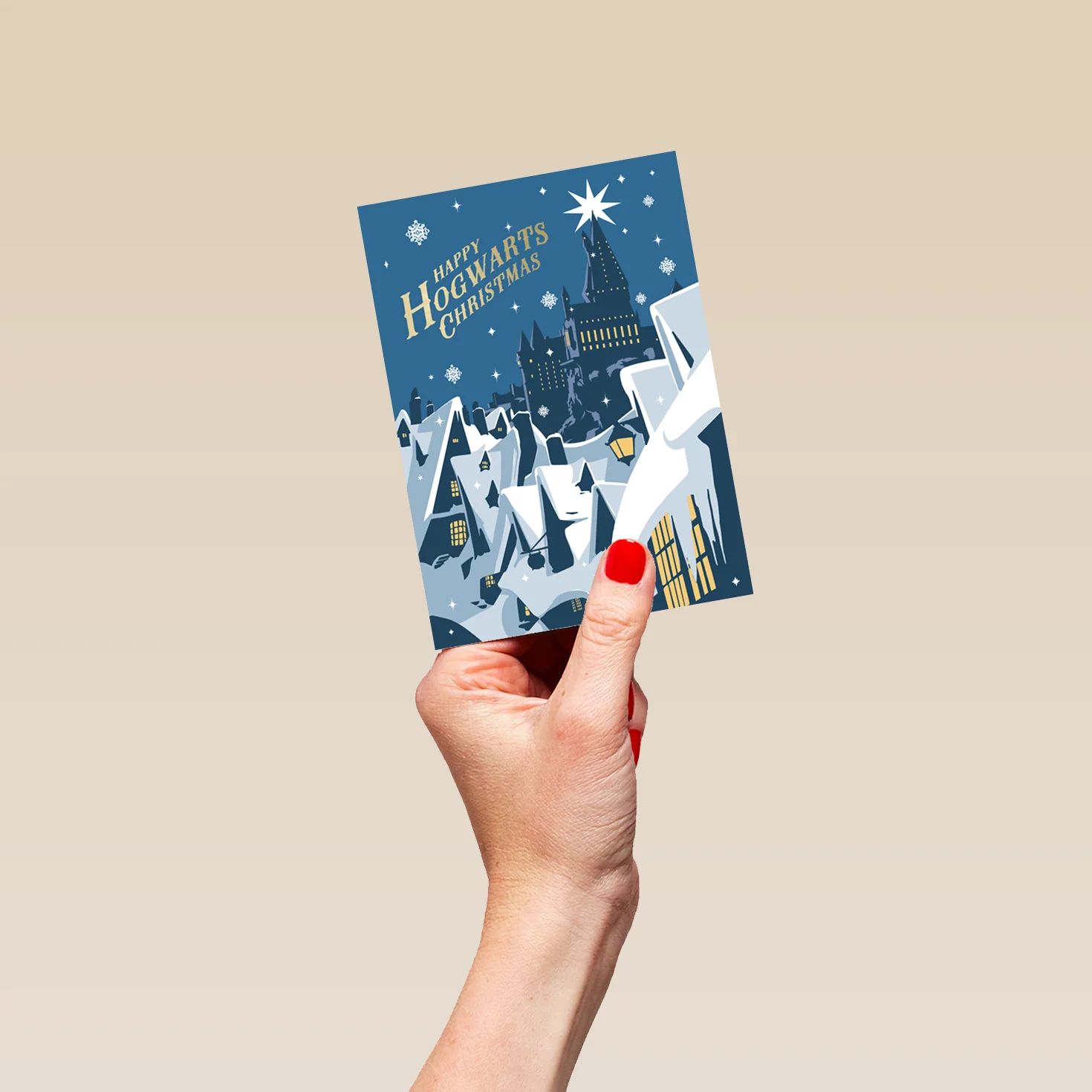 Personalised Harry Potter™ Hogwarts & Hogsmeade Christmas Card - Image 4