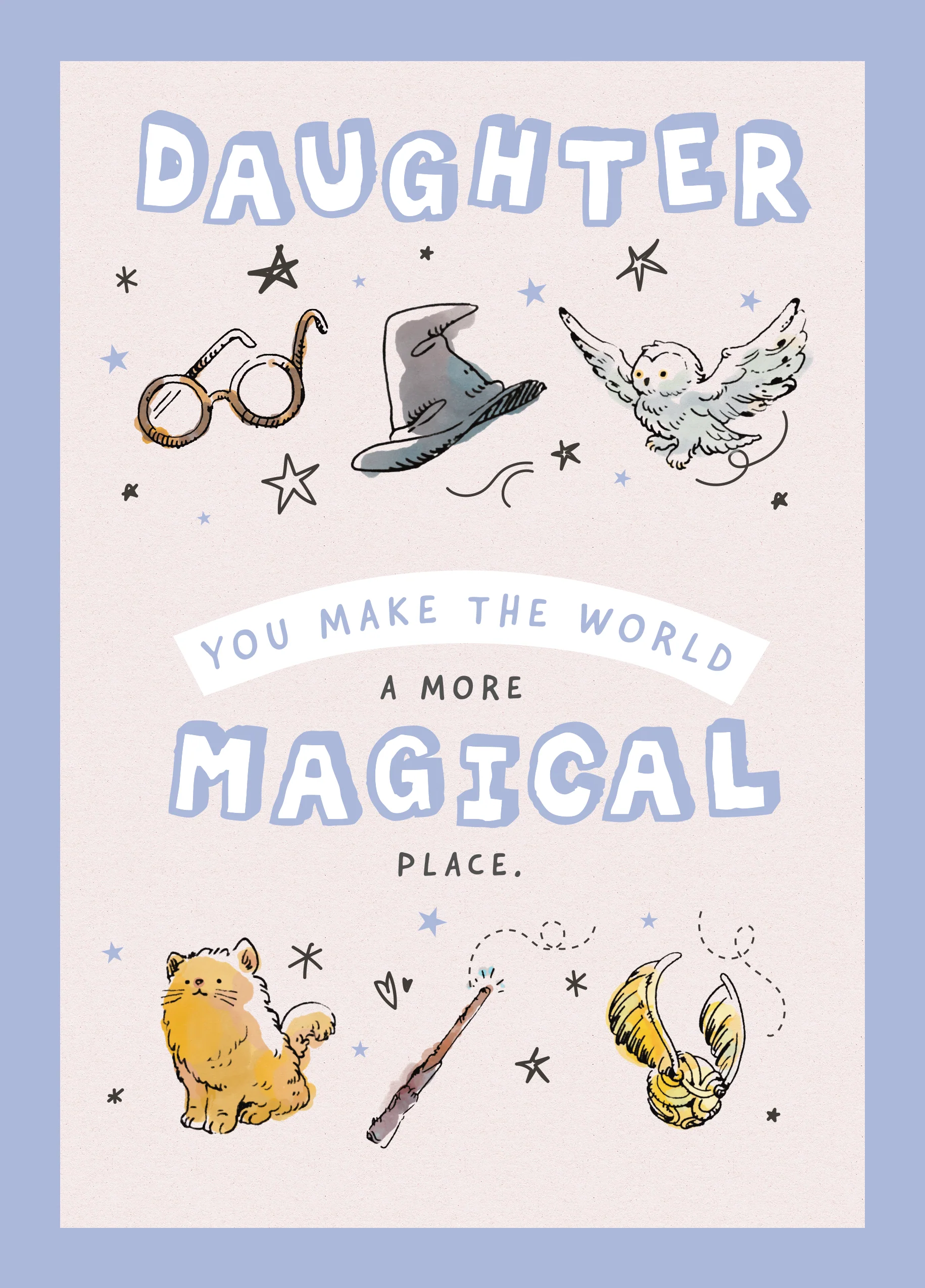 Personalised Harry Potter™ Magical Birthday Card For Daughter