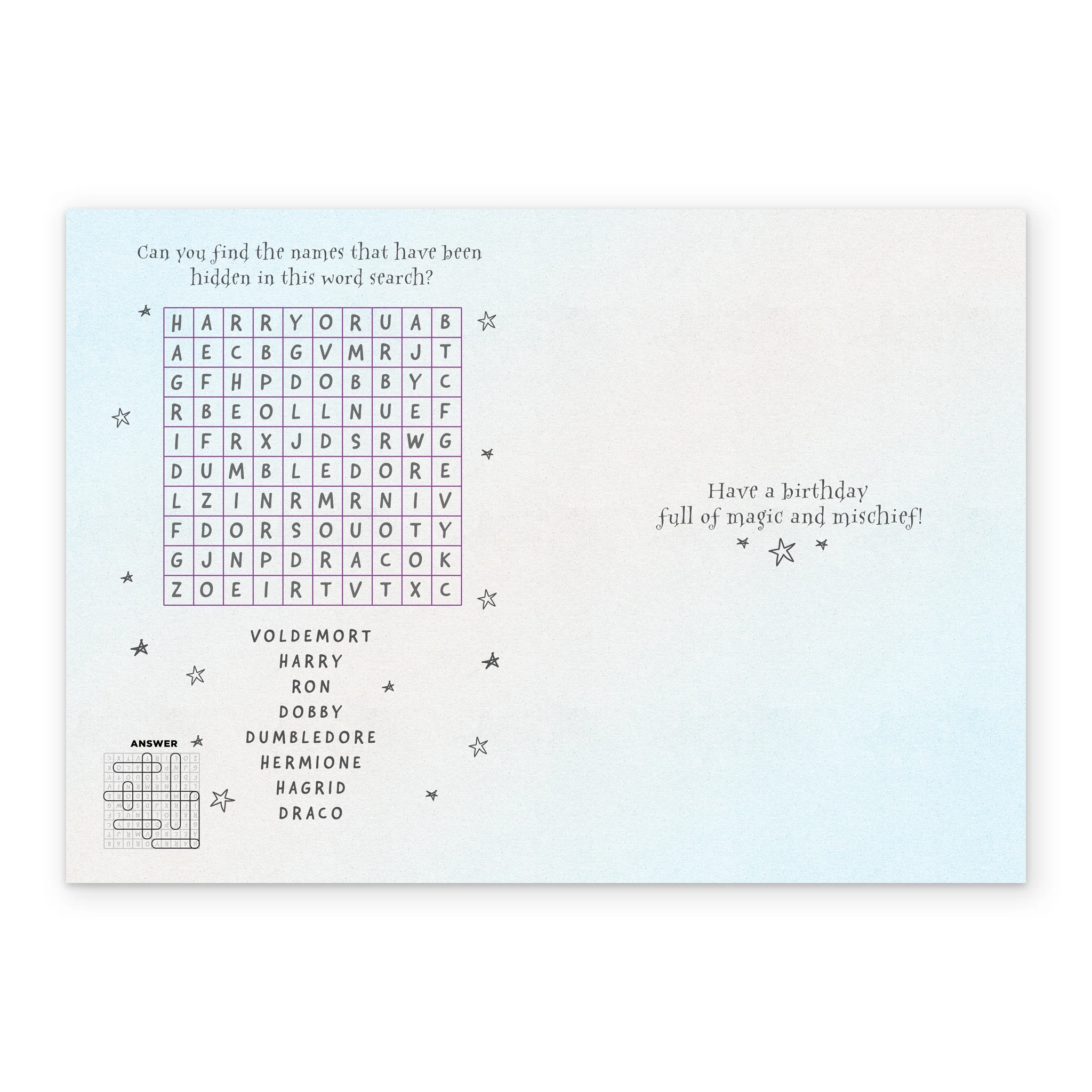 Personalised Harry Potter™ Mischievous Birthday Card - Image 3