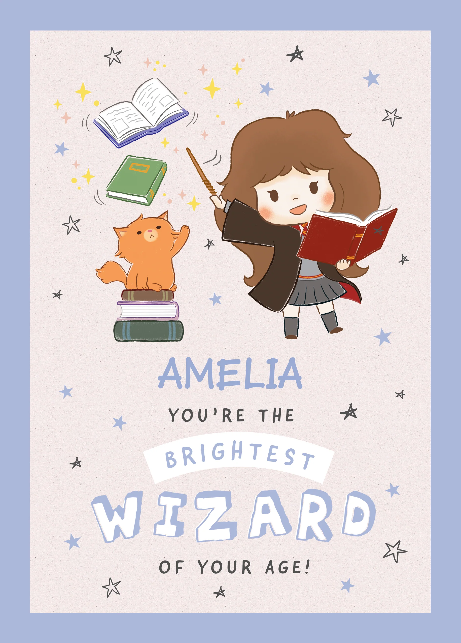 Personalised Harry Potter™ Spells Birthday Card