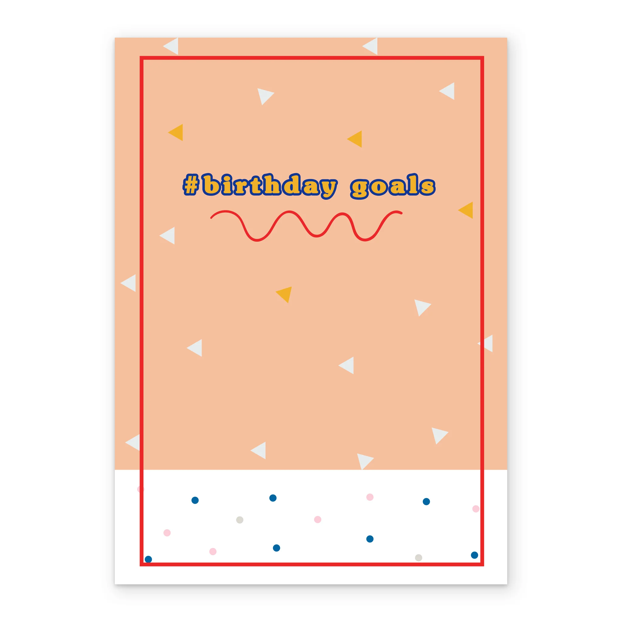 Personalised Hashtag Birthday Goals Card - Image 2