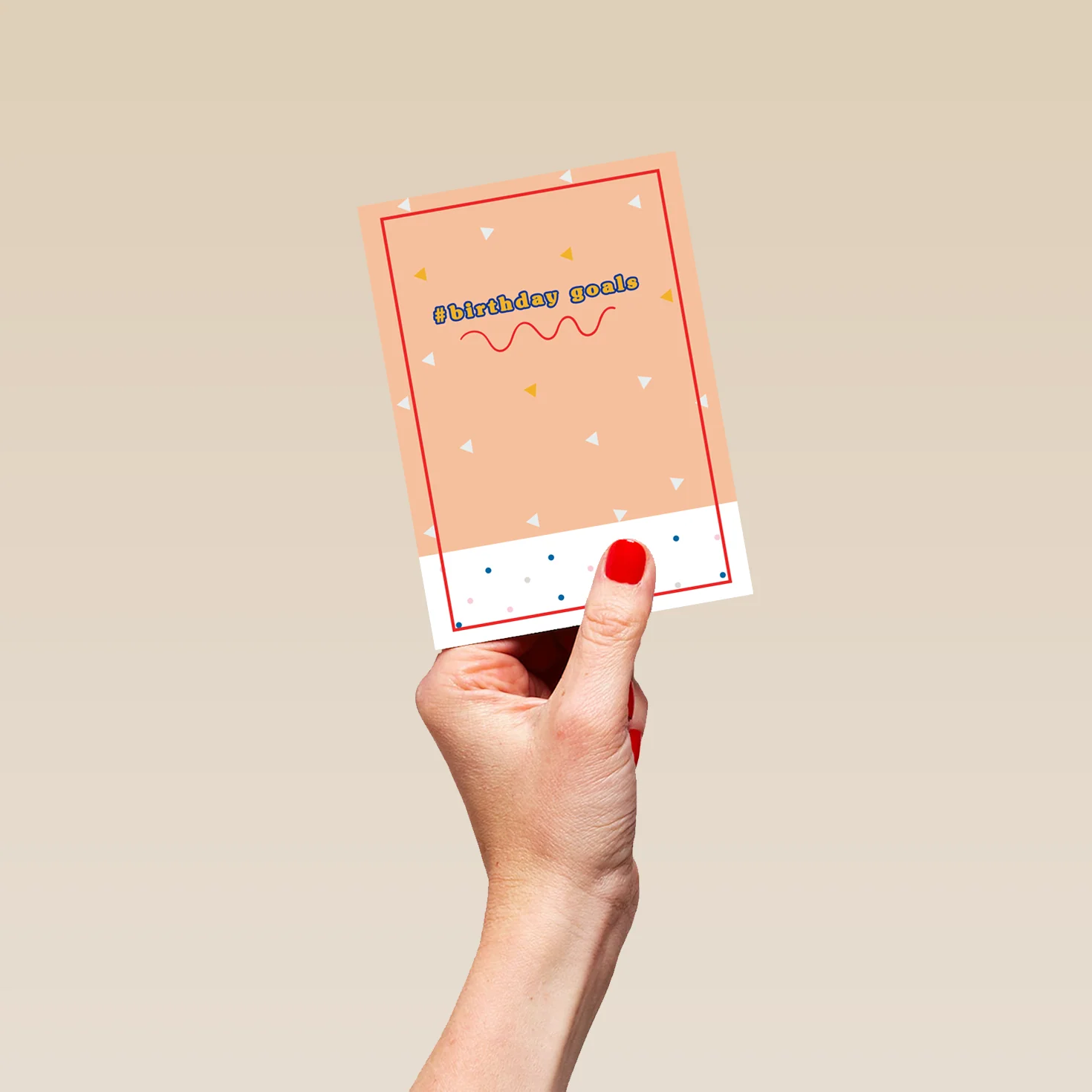 Personalised Hashtag Birthday Goals Card - Image 4