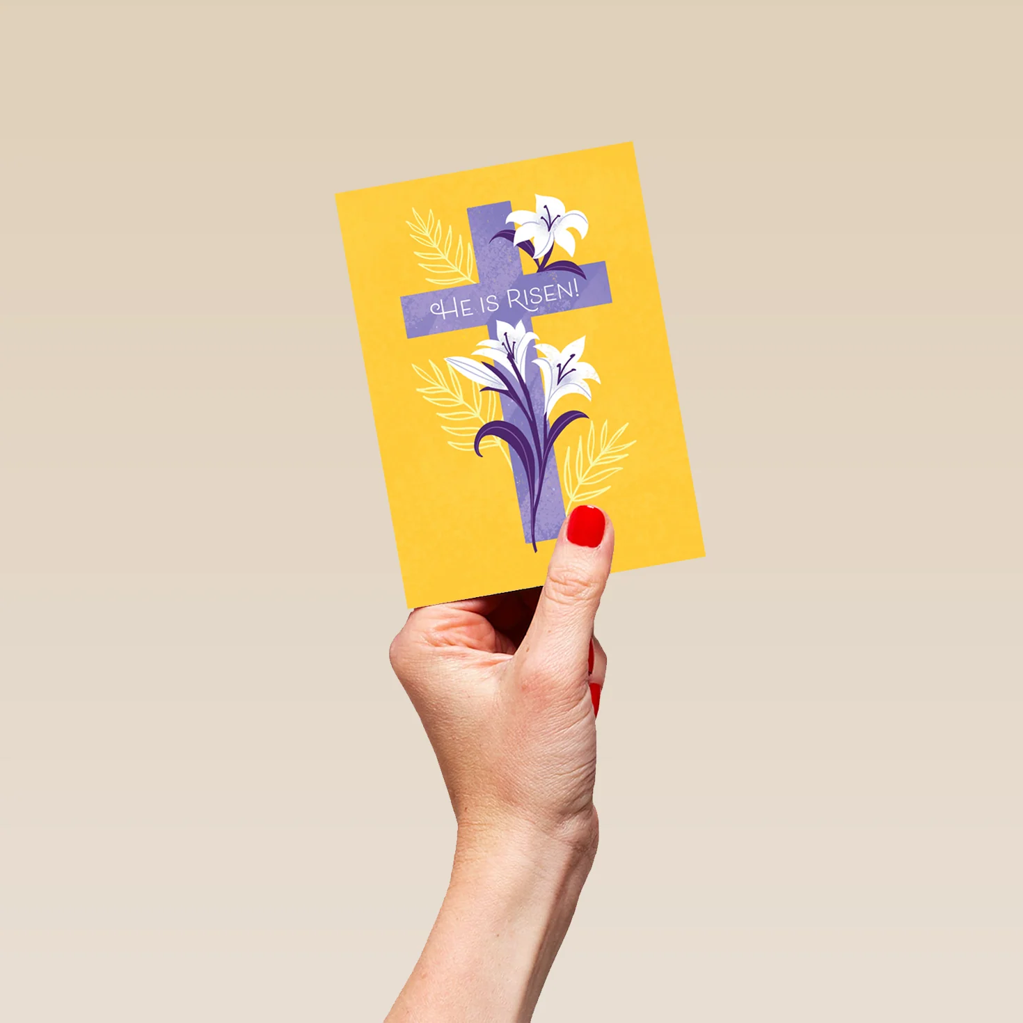 Personalised 'He Is Risen' Religious Easter Card - Image 4
