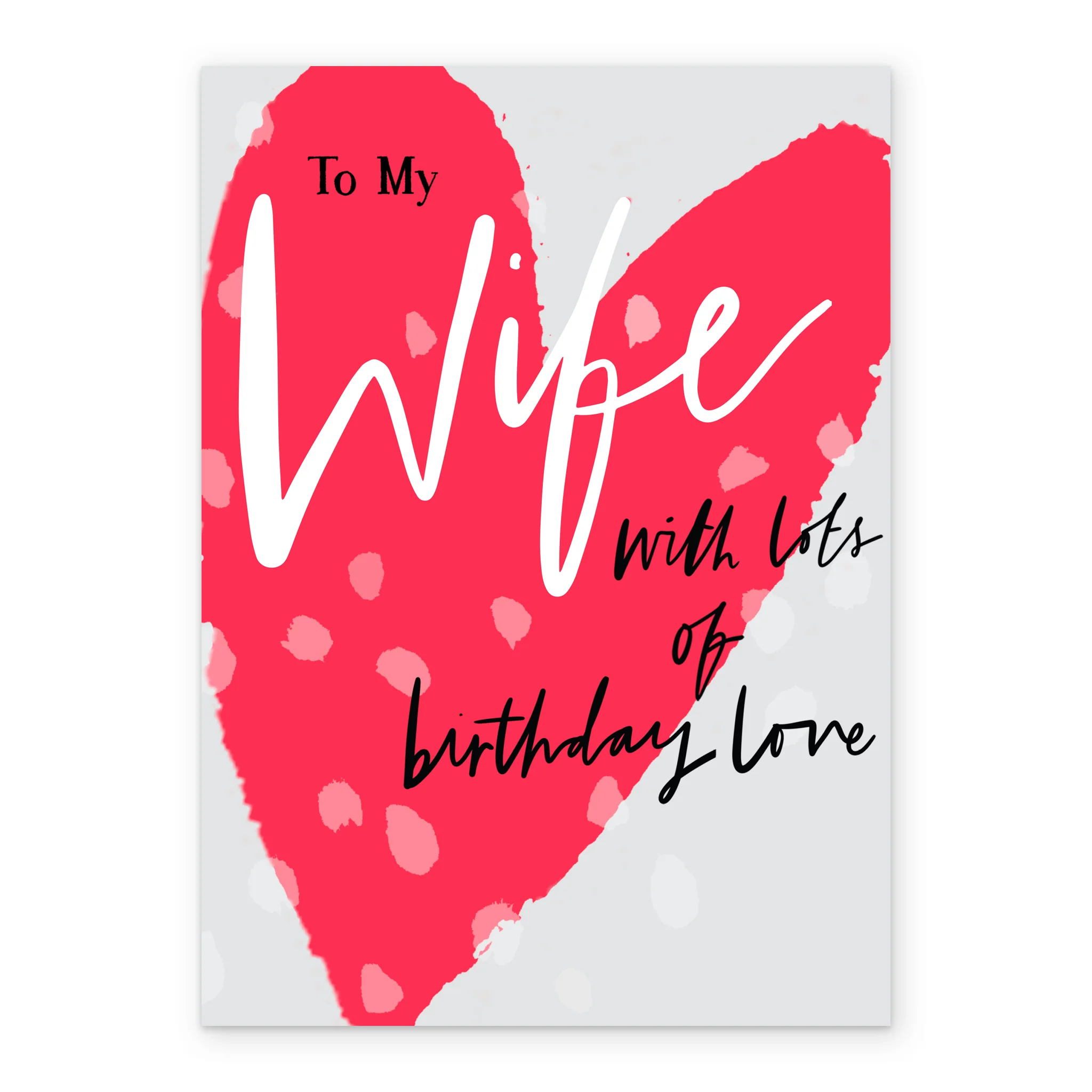 Personalised Heart Birthday Card For Wife - Image 2