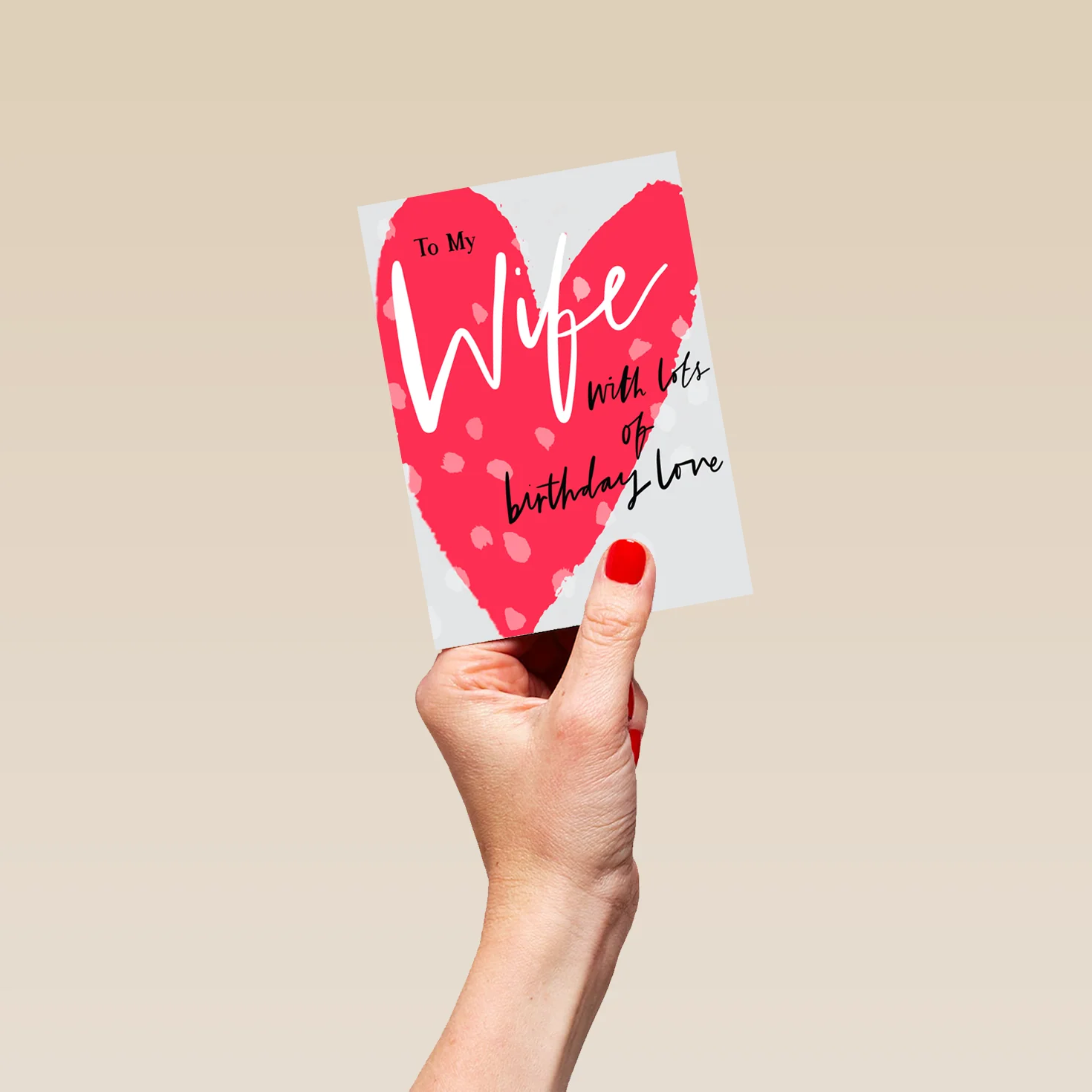 Personalised Heart Birthday Card For Wife - Image 4