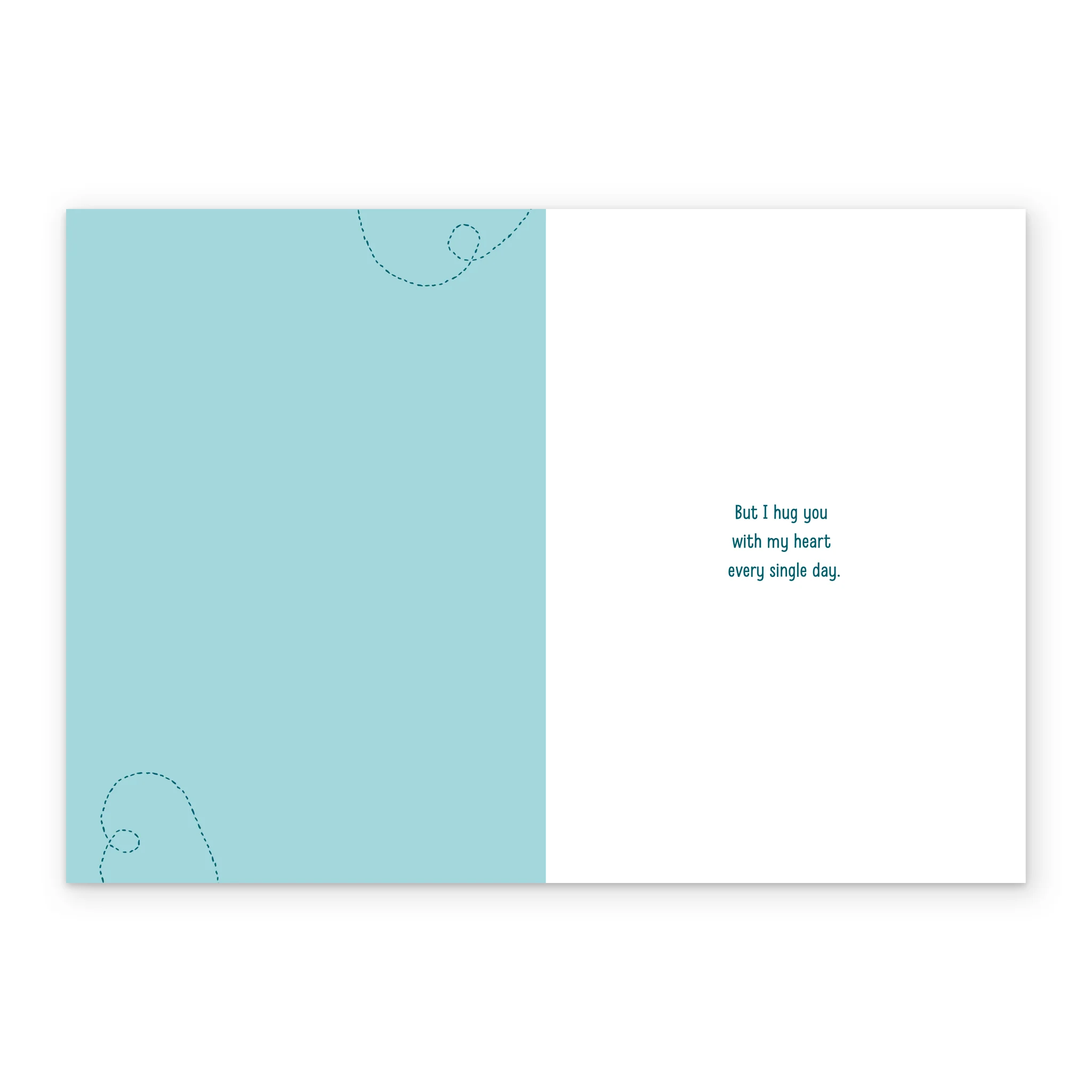 Personalised Heart & Houses Miss You Card - Image 3