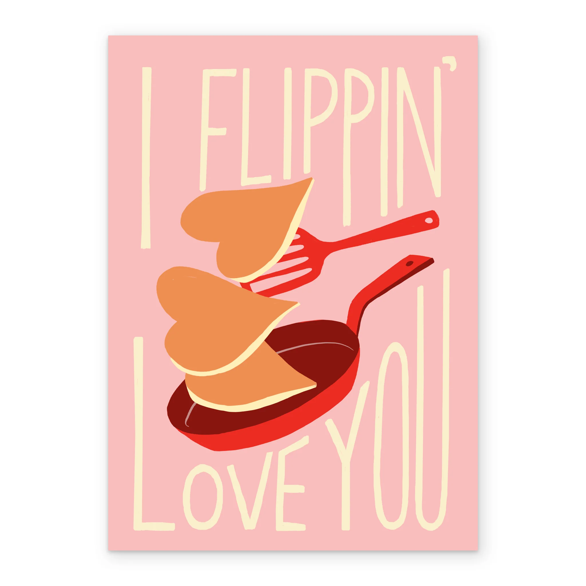 Personalised Heart Pancakes Valentine's Card - Image 2