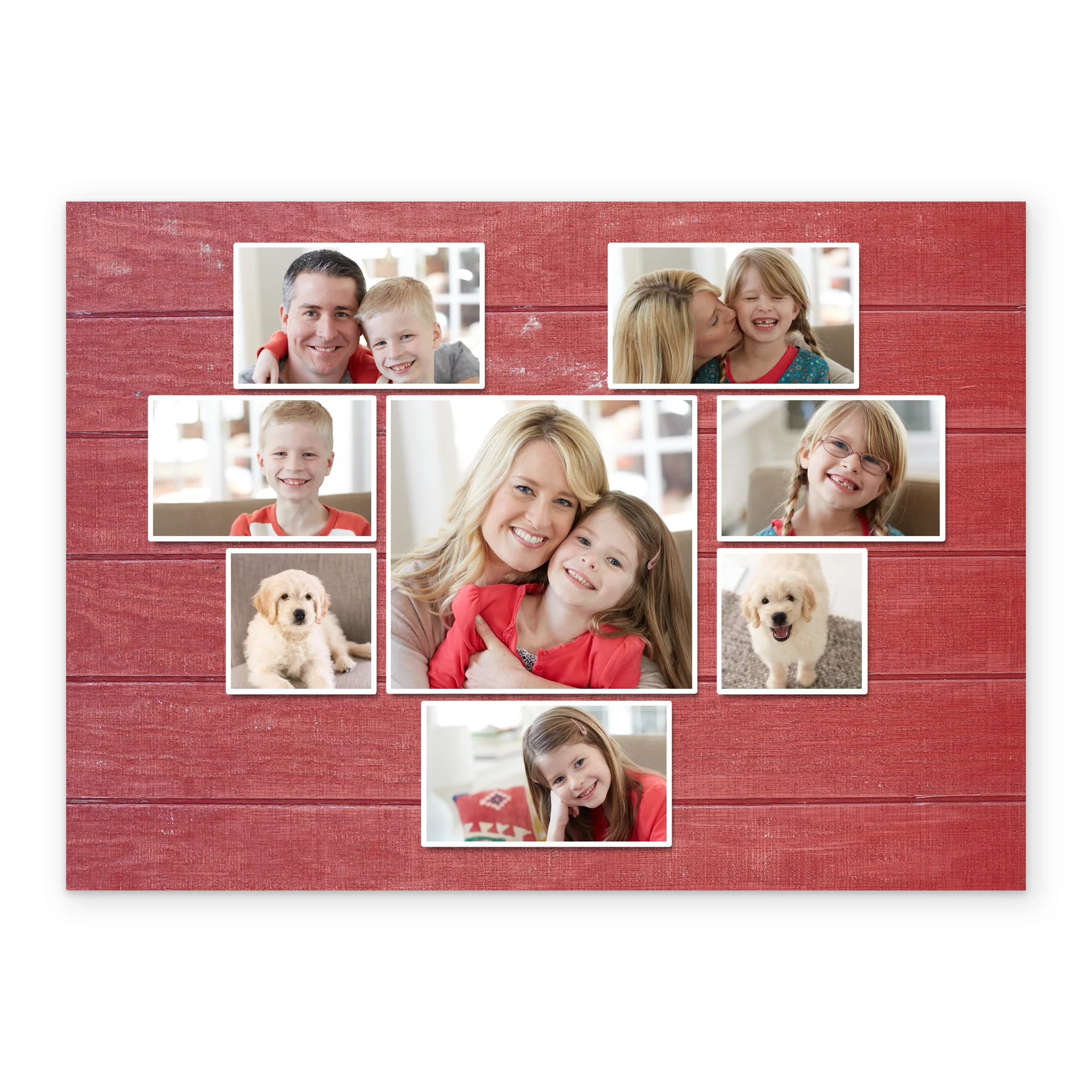 Personalised Heart Photo Upload Collage Christmas Card - Image 2