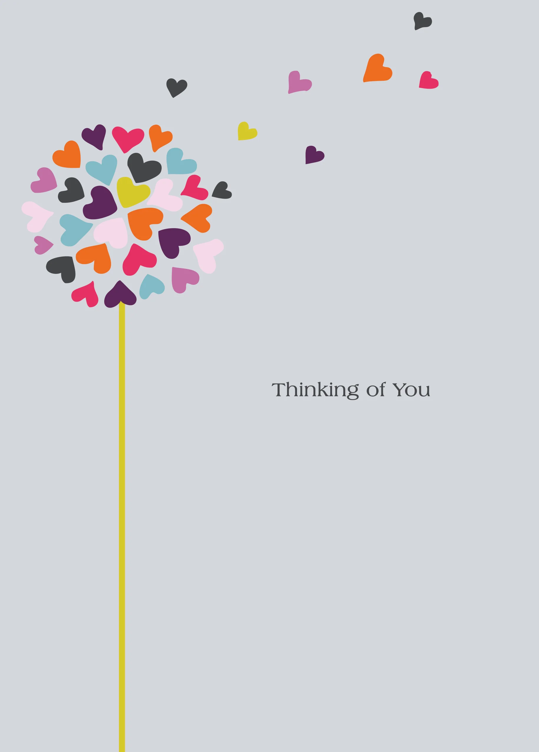 Personalised Heart Thinking of You Card