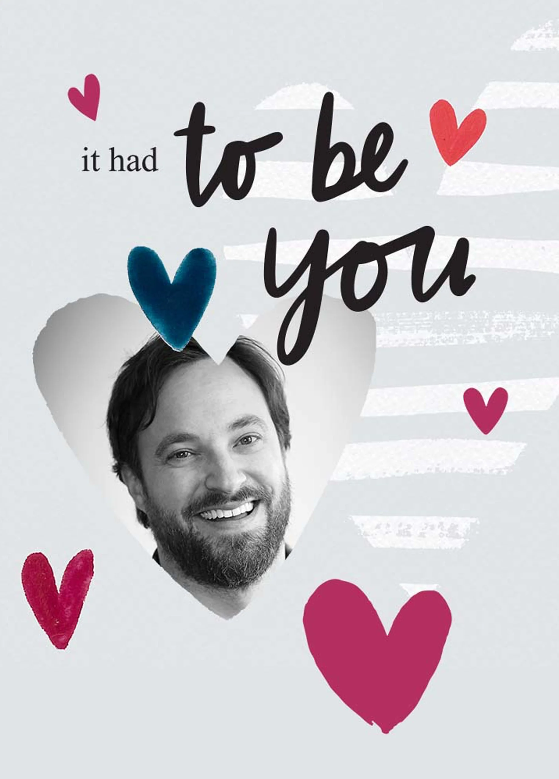 Personalised Heart To Be You Valentine's Day Photo Upload Card