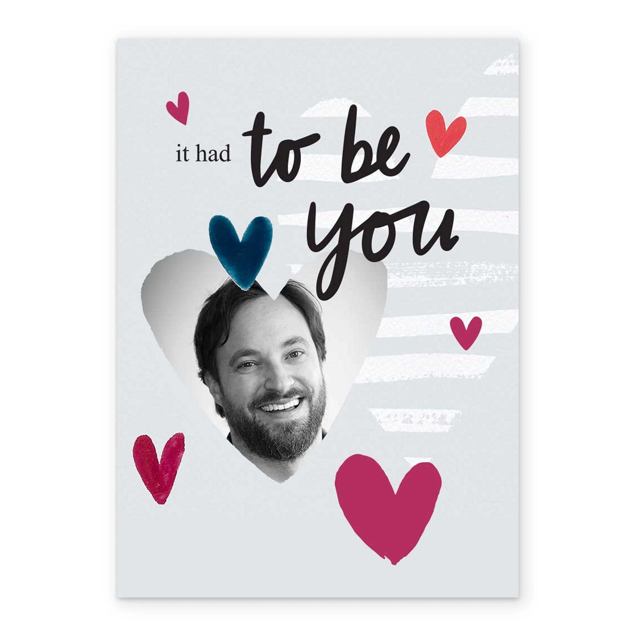 Personalised Heart To Be You Valentine's Day Photo Upload Card - Image 2